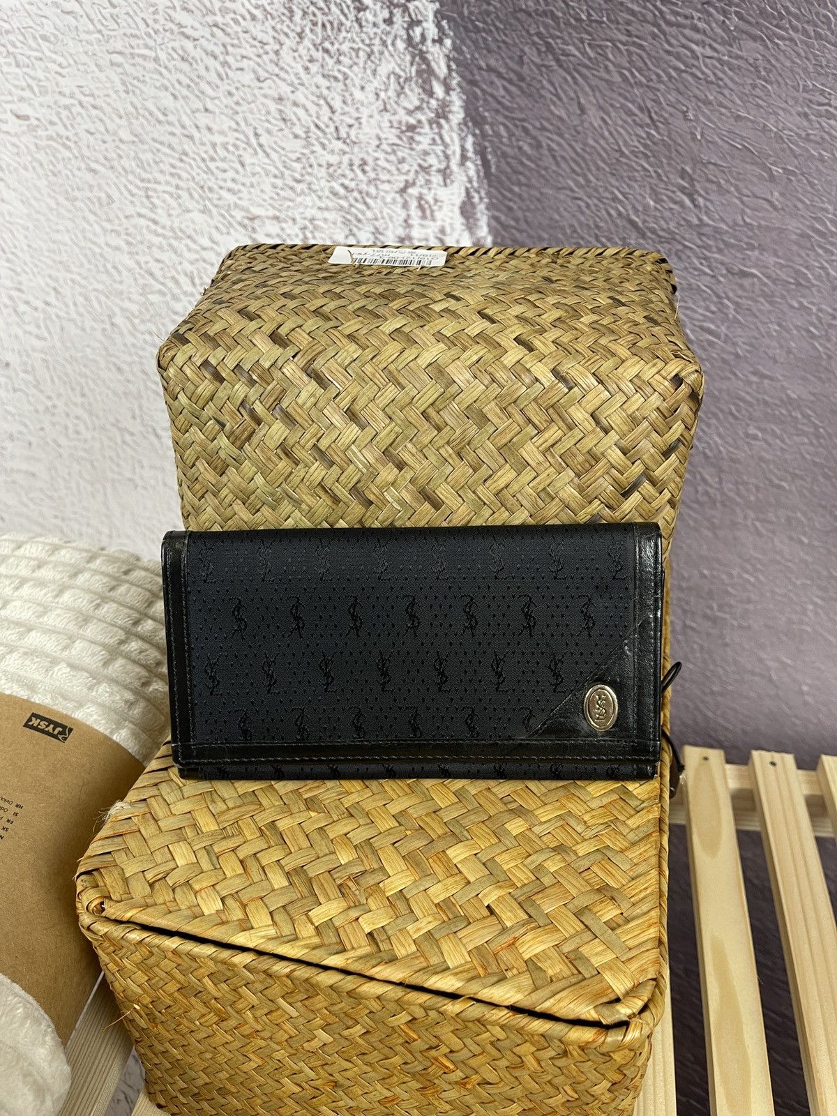 Vintage Yves Saint Laurent Paris monogram canvas leather wallet Size ONE SIZE - 1 Thumbnail