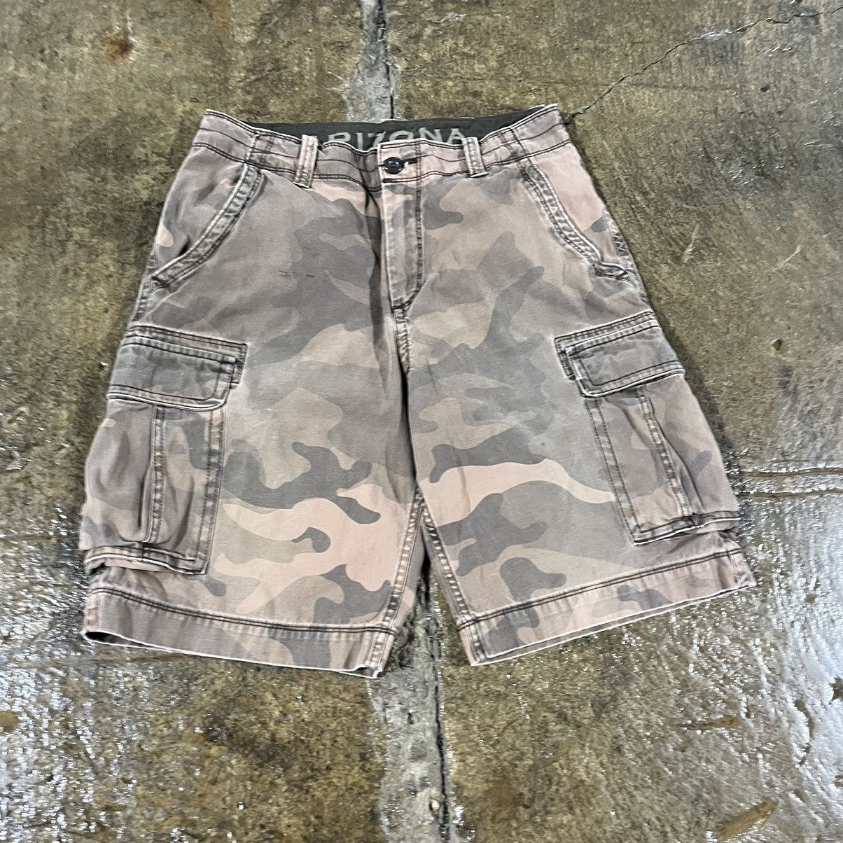 Vintage Crazy Vintage Y2K Baggy Brown Camo Cargo Shorts JNCO Skater Size US 32 / EU 48 - 4 Thumbnail
