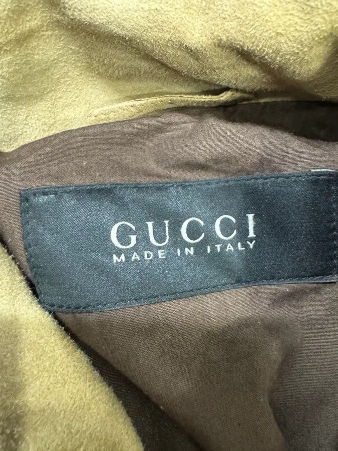 Gucci SS2004 Gucci Asymmetrical Multi Zips Biker Beige Suede Leather Jacket Size US S / EU 44-46 / 1 - 10 Thumbnail
