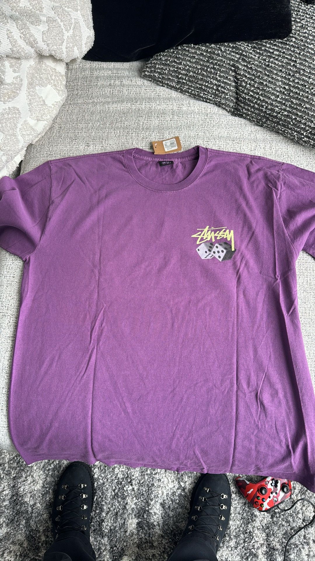 Stussy Stussy pigment dye dice T-shirt Size US XL / EU 56 / 4 - 2 Thumbnail