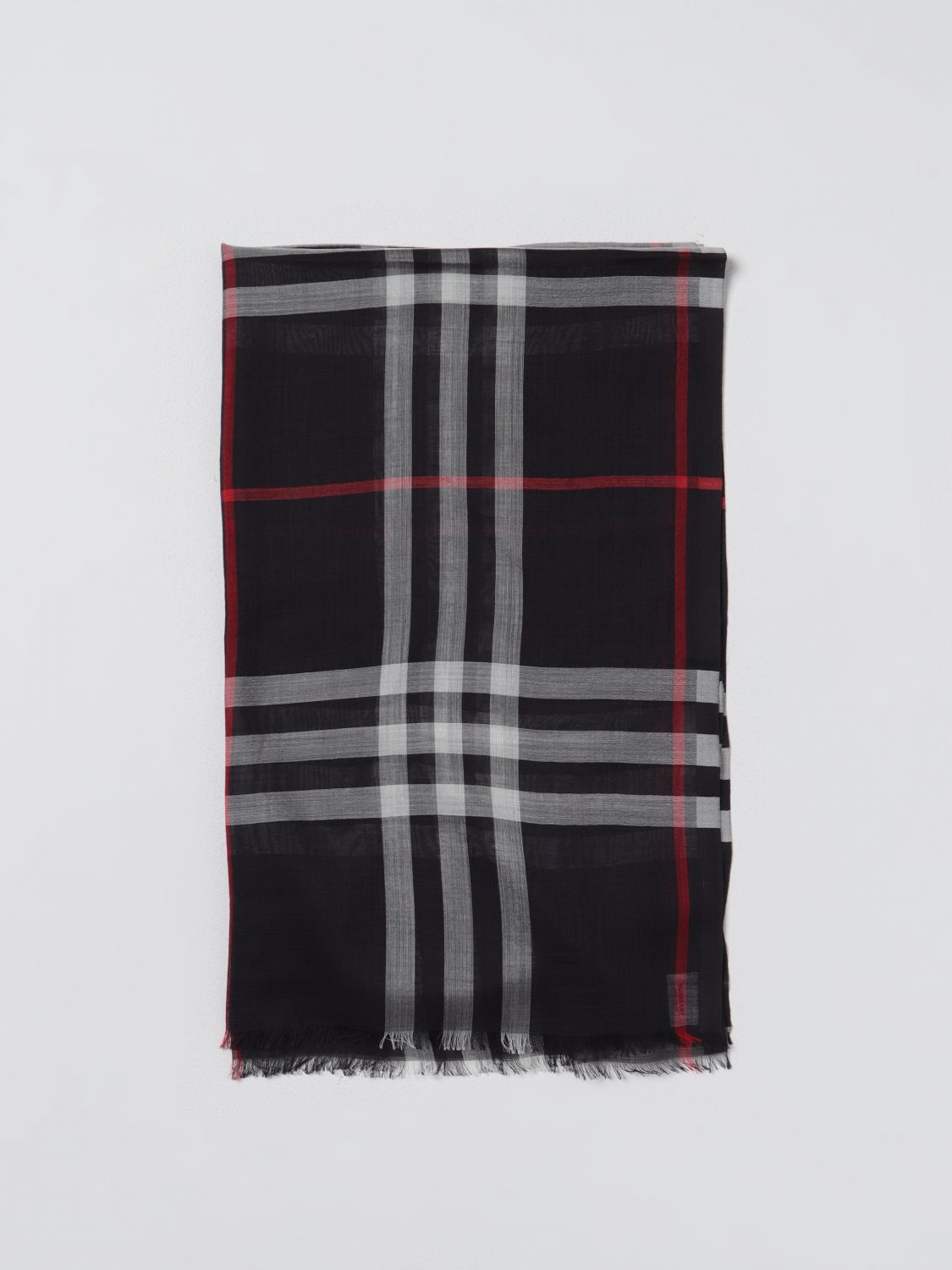 image of Burberry Scarf Woman Navy, Women's