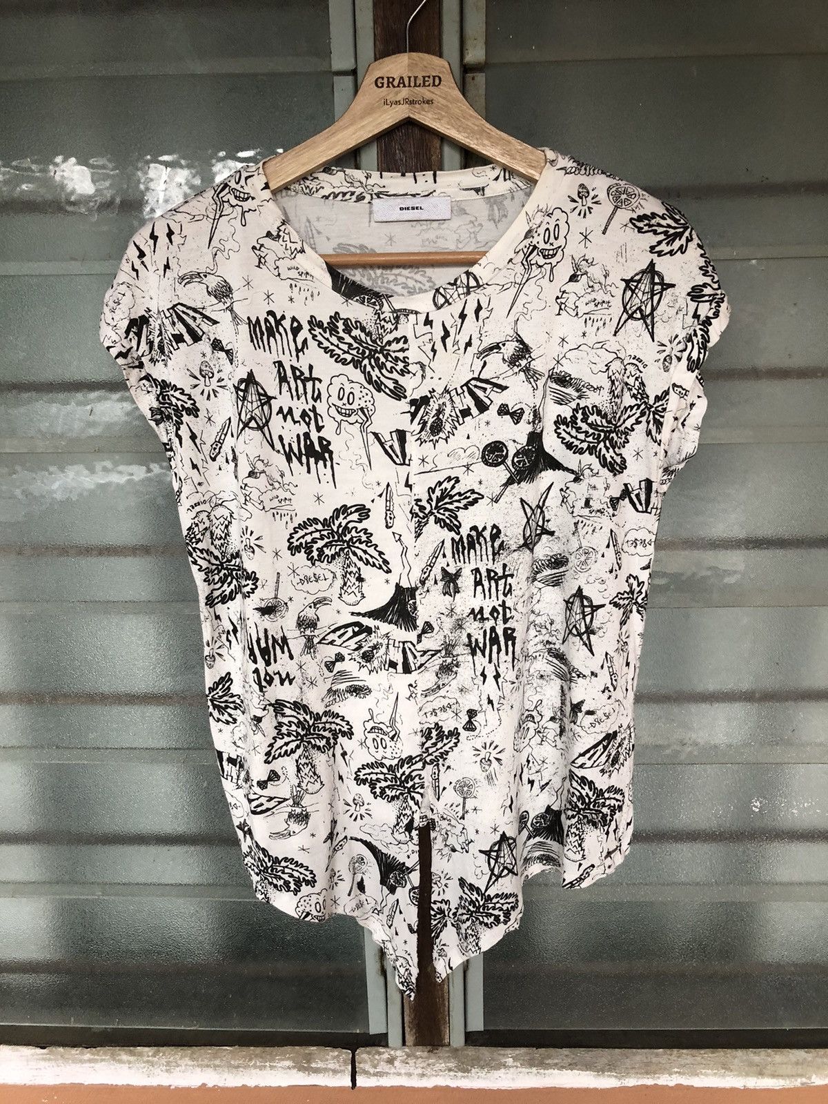 Diesel Vintage Diesel Punk Shirt Tee Size S / US 4 / IT 40 - 1 Thumbnail