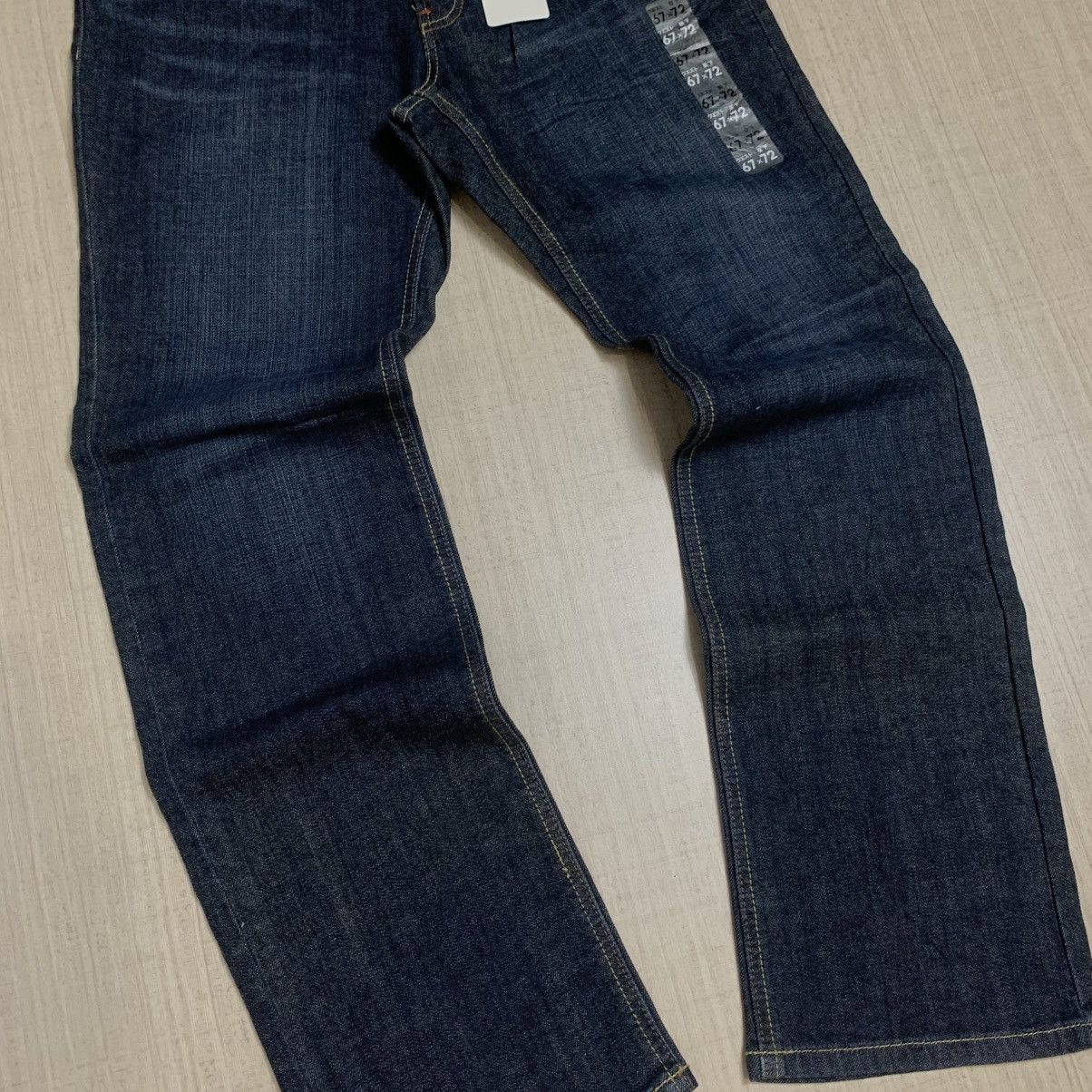 Japanese Brand japanese size 67x72 tight straigh washed denim jean Size US 28 / EU 44 - 4 Thumbnail
