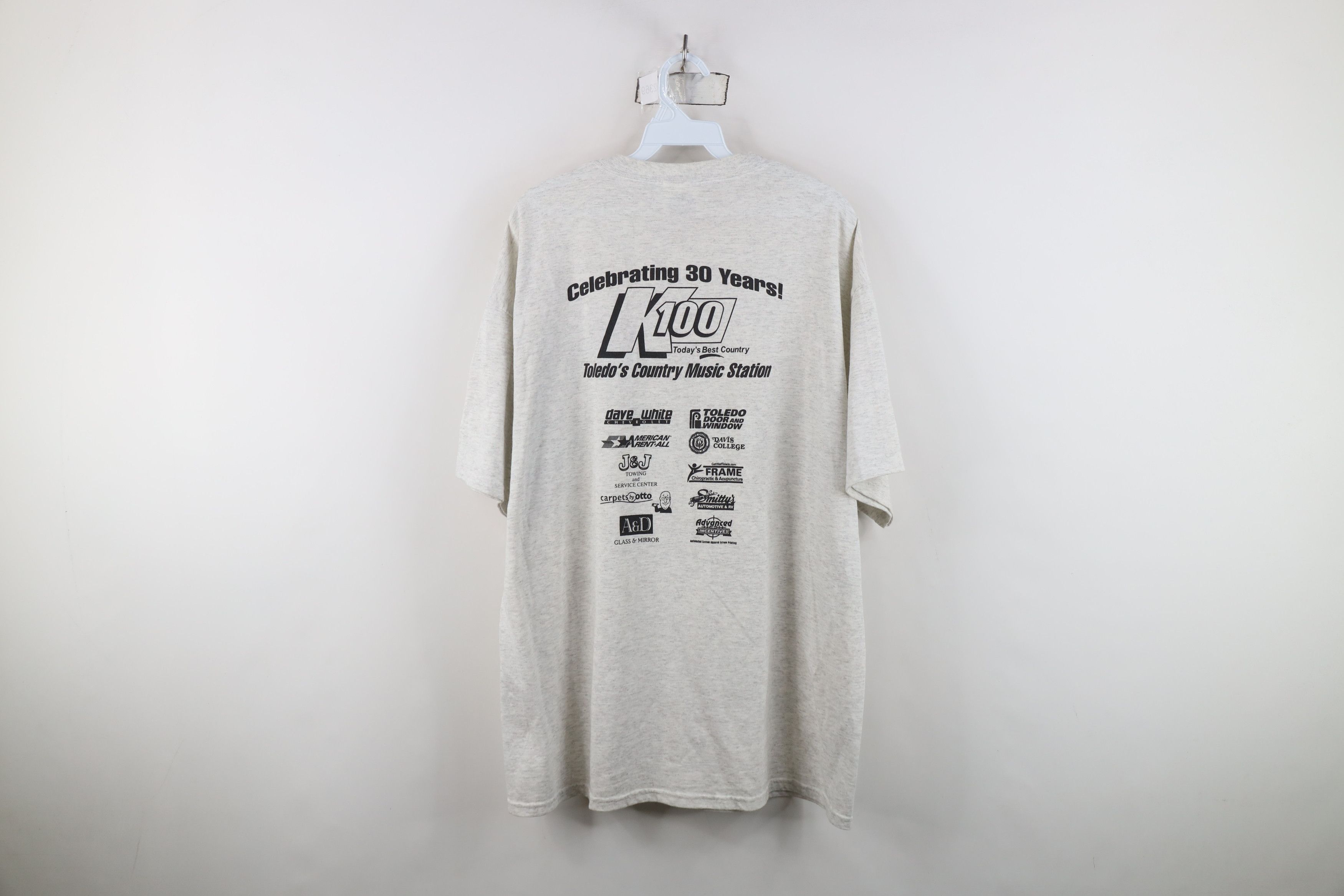 Vintage Vintage Best Country Music Radio Short Sleeve T-Shirt Gray Size US XL / EU 56 / 4 - 11 Thumbnail