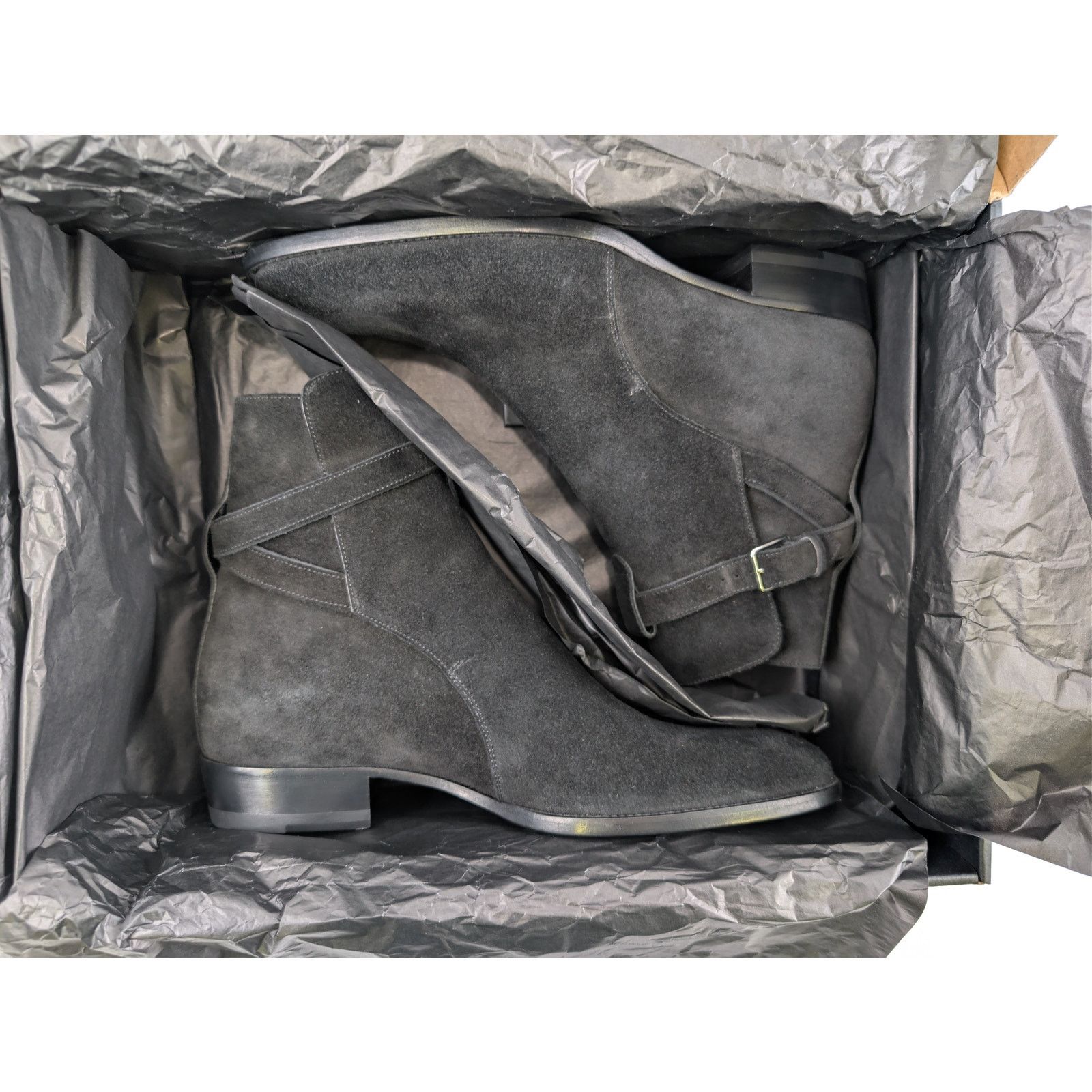 Saint Laurent Paris o1rshd1 Otterproof Wyatt 30 Jodhpur Boots in Nero Size US 7 / EU 40 - 17 Thumbnail