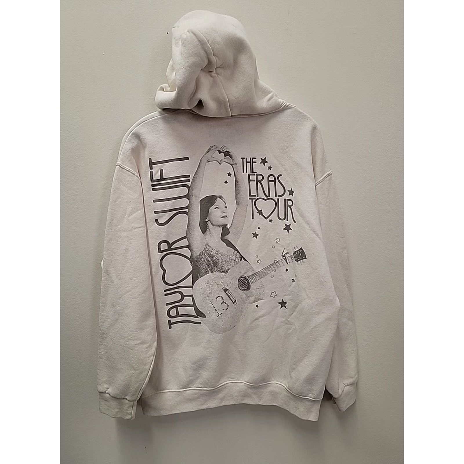 Vintage Taylor Swift The Eras Tour Official Merch Hoodie Sweatshirt Hooded Pullover Beige L Women Graphic Print Pockets Logo Vintage: No Size L / US 10 / IT 46 - 6 Thumbnail