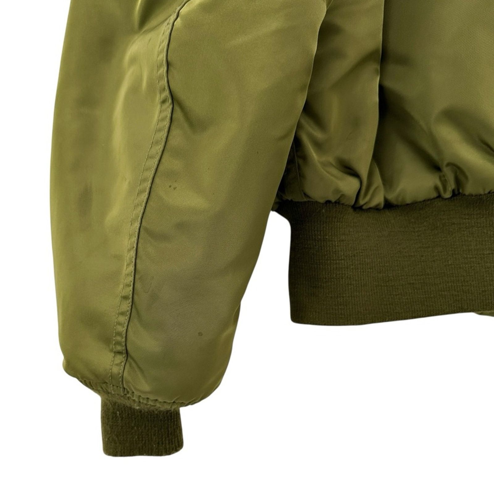 Avirex Vintage 1980s B-15 Military Army Green Bomber Jacket Size US L / EU 52-54 / 3 - 6 Thumbnail