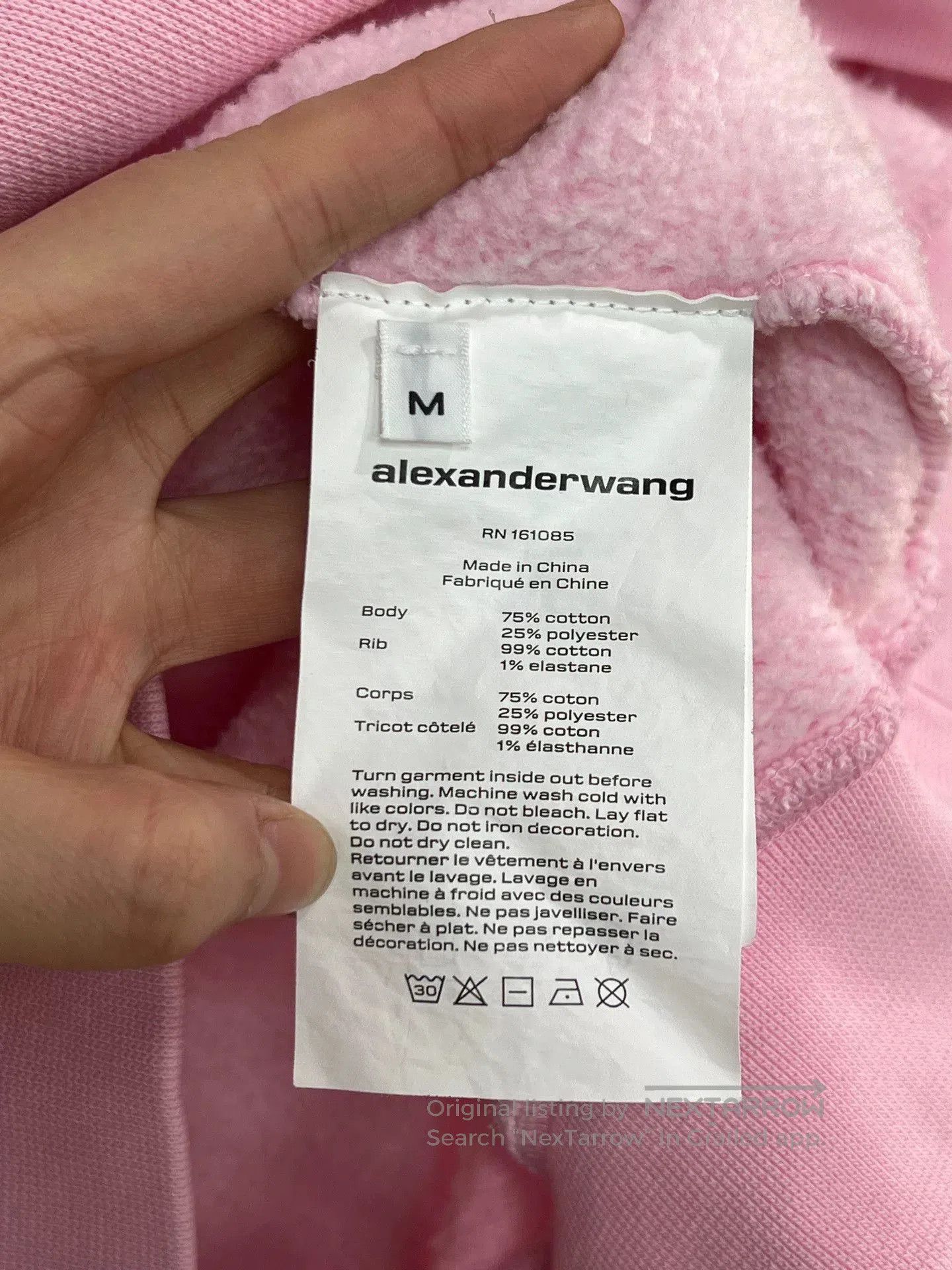 Alexander Wang Alexander Wang Pink Logo Hoodie. Size M / US 6-8 / IT 42-44 - 4 Thumbnail