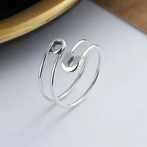Jewelry Retro Opening Clip Paper Ring Size ONE SIZE - 2 Thumbnail