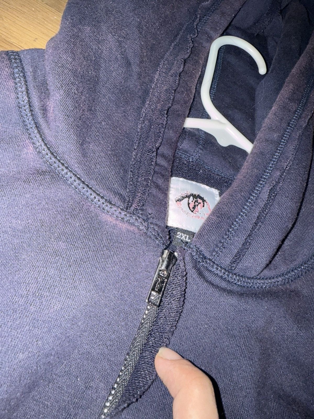 Other Purple Pholoh PhantomTroupe Distressed Zip Up Spider Hoodie Size US XXL / EU 58 / 5 - 6 Thumbnail
