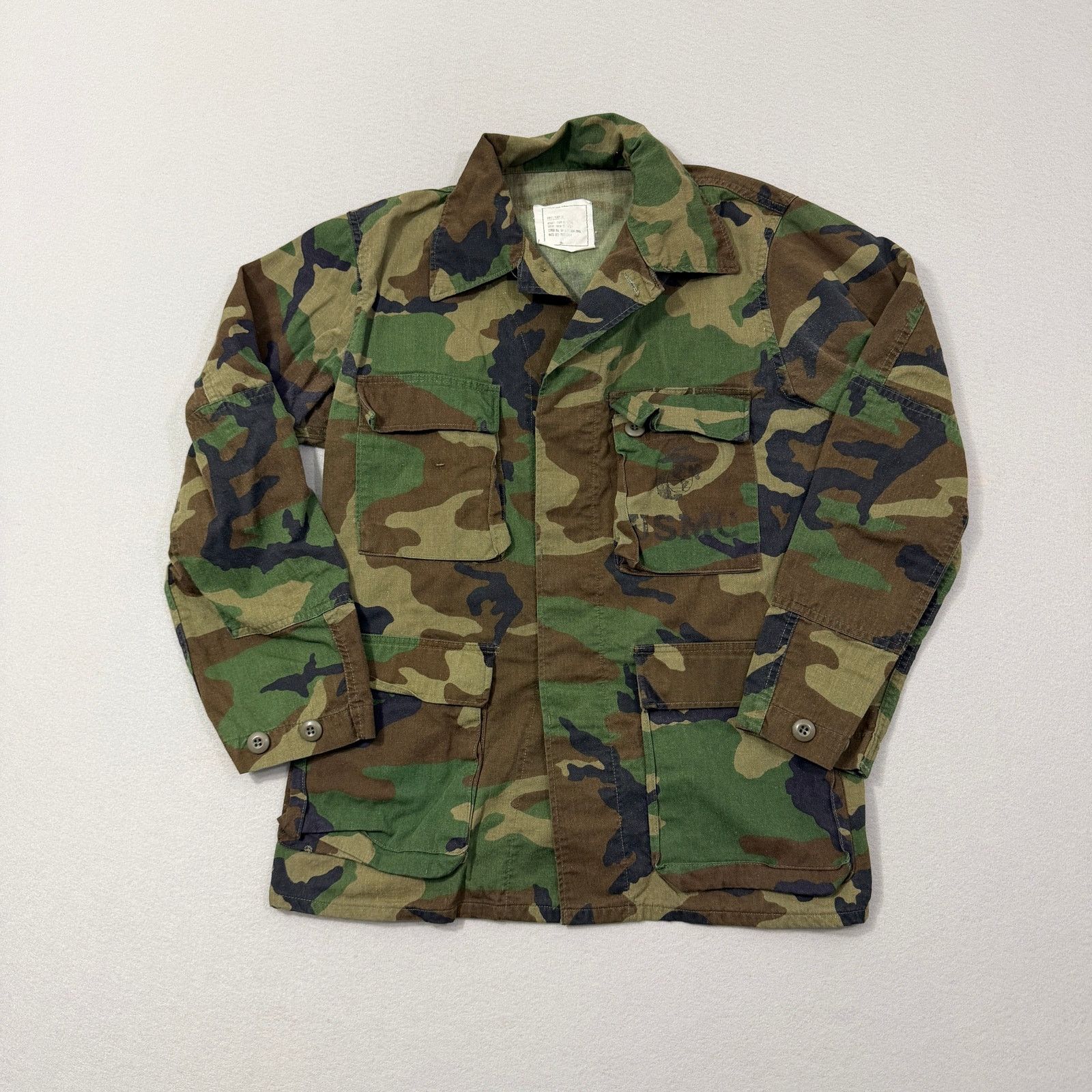 Vintage Vintage US Marines Military Jacket Small Shacket Stencil Size US S / EU 44-46 / 1 - 1 Thumbnail