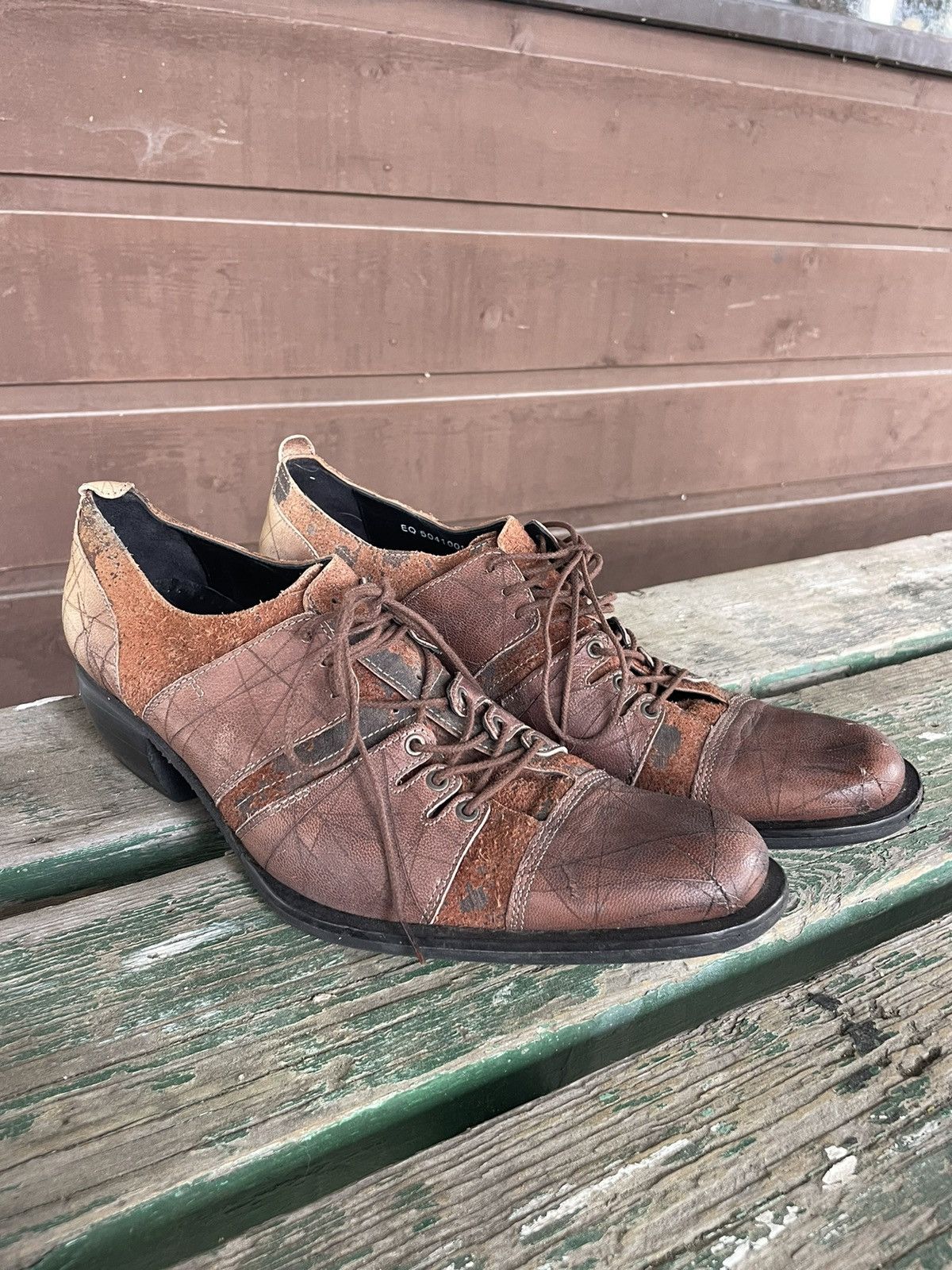 Patch Work Leather Alfredo Bannister Dress Shoes, Men's (Size 10)