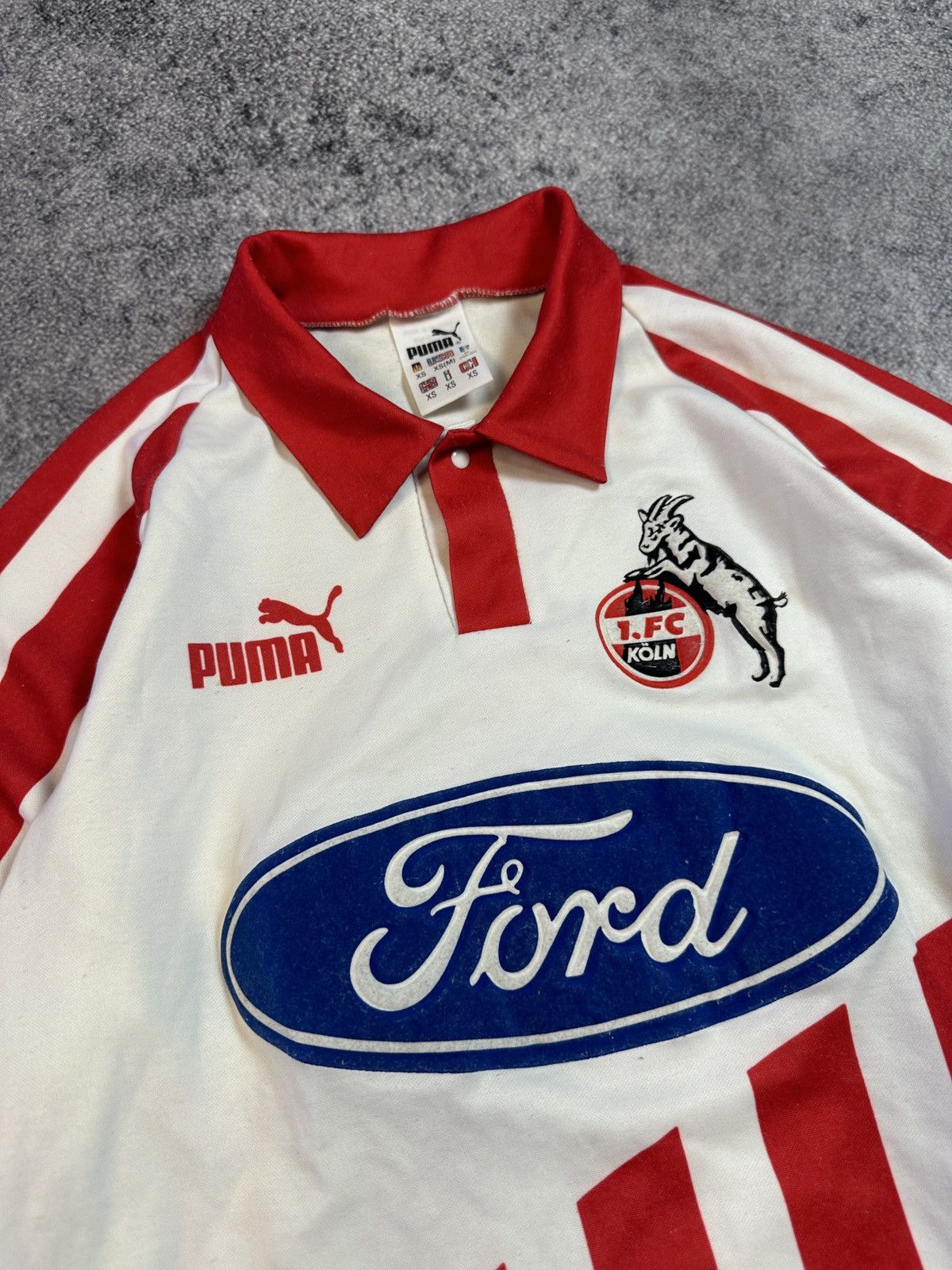 Puma × Vintage Vintage Puma 1.FC Koln Ford 90s Soccer Jersey Blokecore XS Size US XS / EU 42 / 0 - 2 Thumbnail