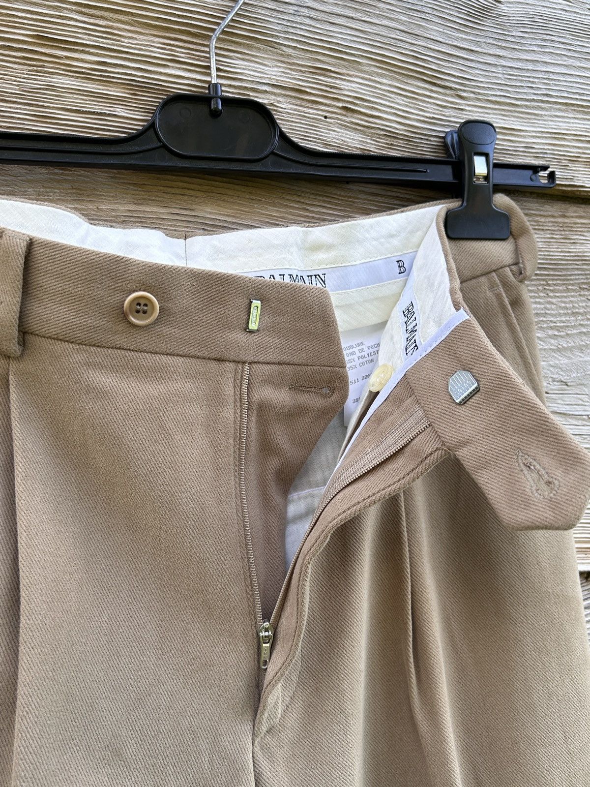 Balmain 90s Vintage Balmain Soft Material Pants Trousers Size US 34 / EU 50 - 3 Thumbnail
