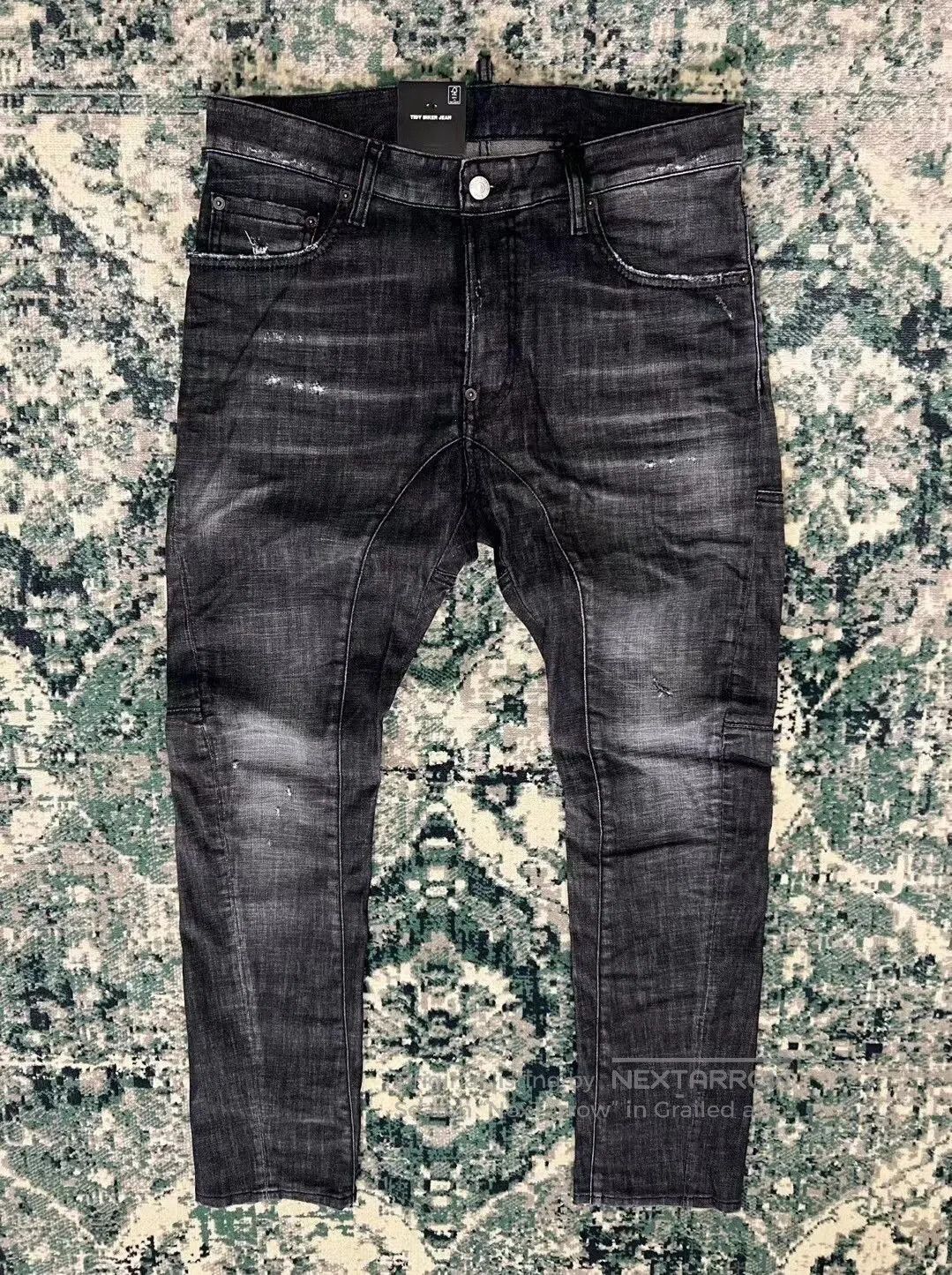 Dsquared2 dsquared2 black gray biker jeans. Size US 44 / EU 60 - 1 Thumbnail