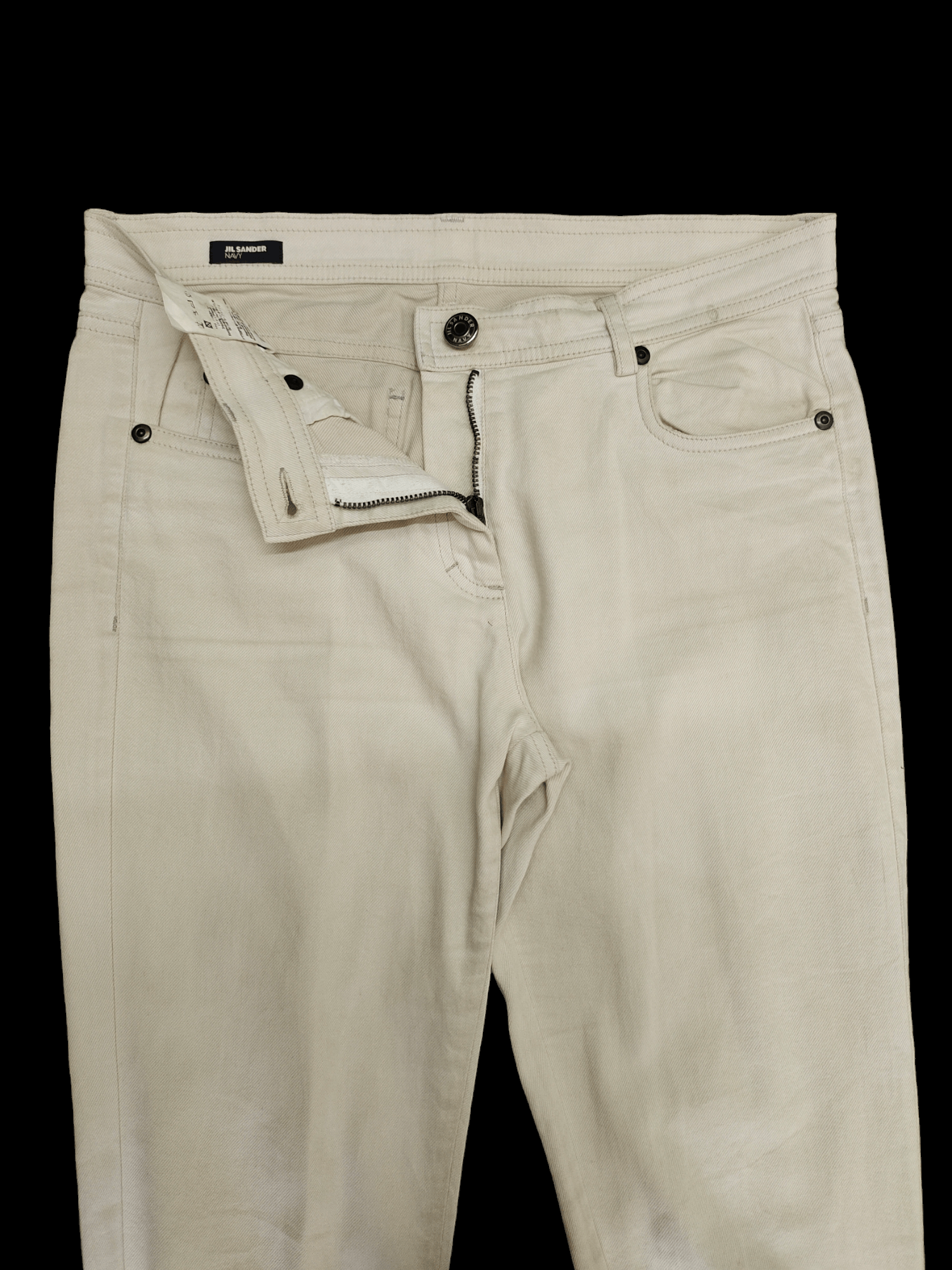 Jil Sander Jil Sander Lampo Zipper Navy Cream Denim Pants Skinny Fit Size 28" / US 6 / IT 42 - 9 Thumbnail