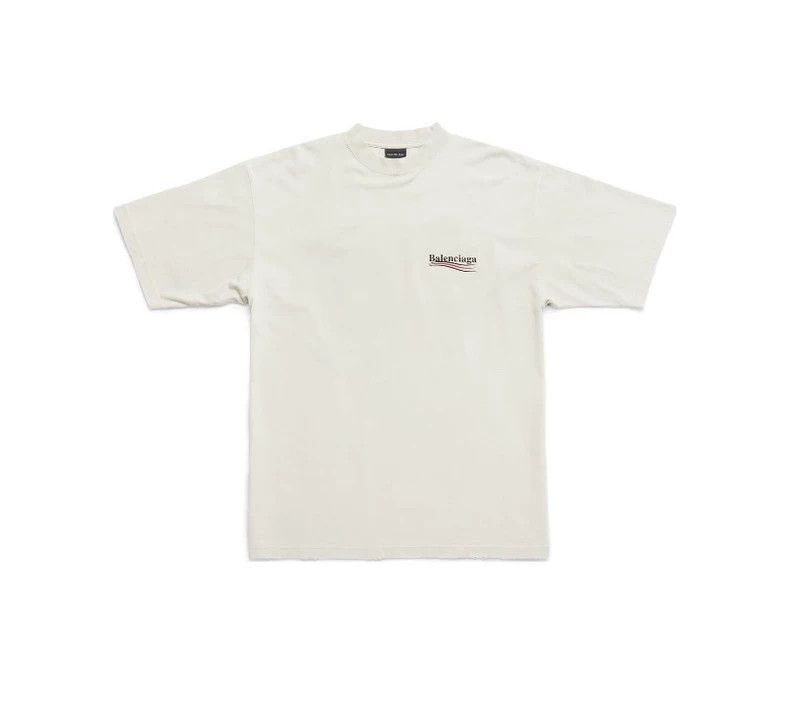 Balenciaga Balenciaga Short Sleeve T-Shirt, Beige, Size M Size US M / EU 48-50 / 2 - 2 Thumbnail