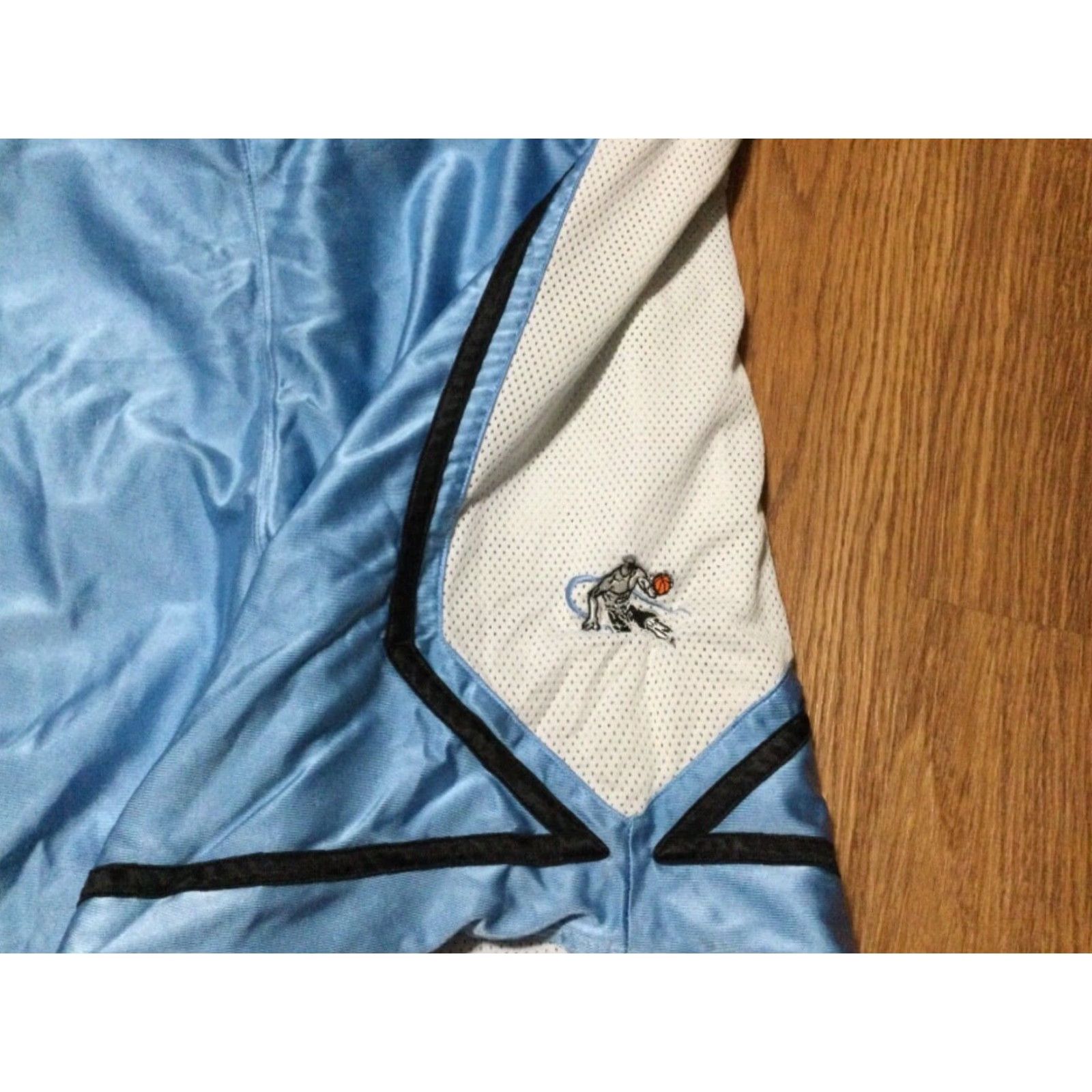 Nike VTG Nike Team Basketball Shorts Shiny Silky Blue White Men's Draw Size US 42 / EU 58 - 2 Thumbnail