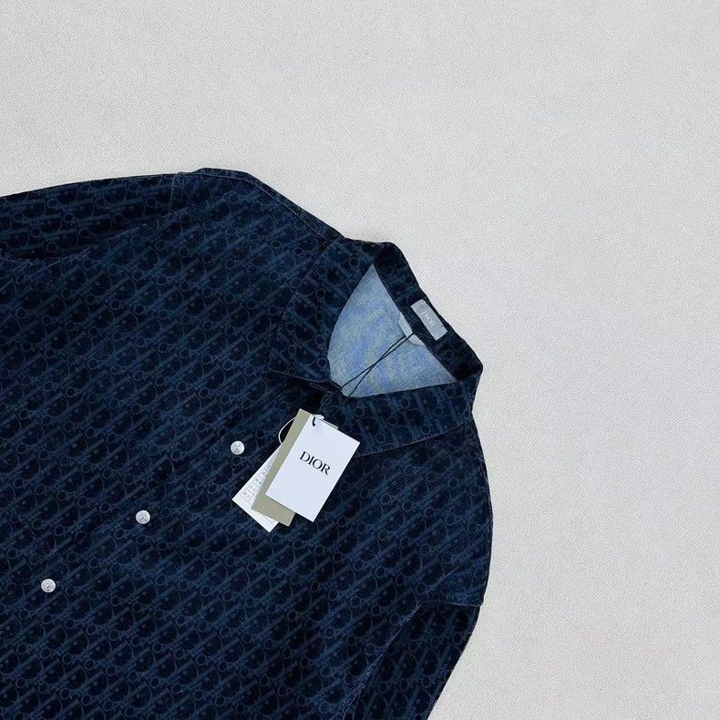 Dior Dior Velvet Logo Jacket in Navy Blue-2506 Size US L / EU 52-54 / 3 - 3 Thumbnail