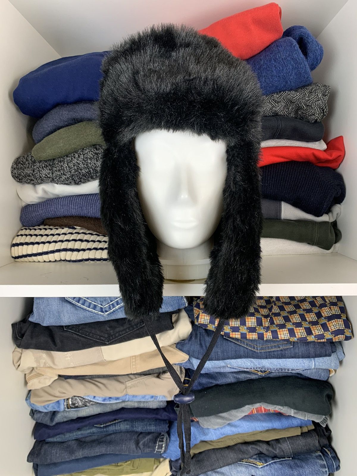 Japanese Brand Y2K Ushanka Faux Fuzzy Fur Hat Size ONE SIZE - 1 Thumbnail