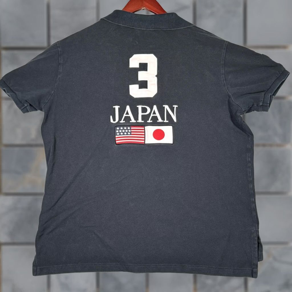 Polo Ralph Lauren Navy Japan & USA Flag Big Pony Polo Ralph Lauren