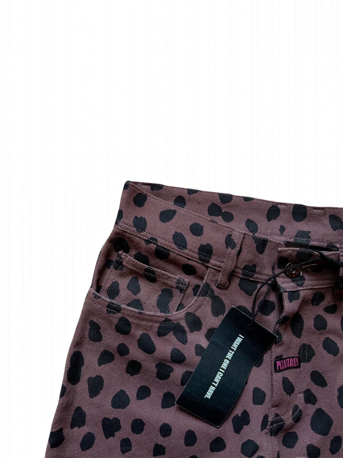 Japanese Brand Leopard Print Skinny Jeans Gyaruo Style Size US 28 / EU 44 - 3 Thumbnail