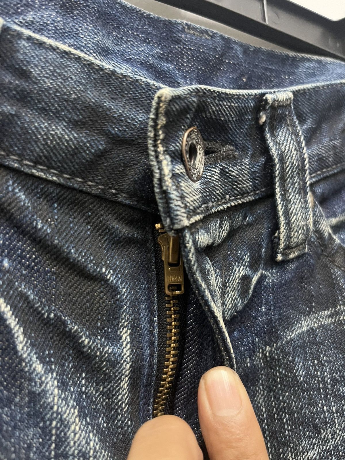 Indigo Vintage Spellbound Japan Low Rise Indigo Denim Size US 30 / EU 46 - 6 Thumbnail