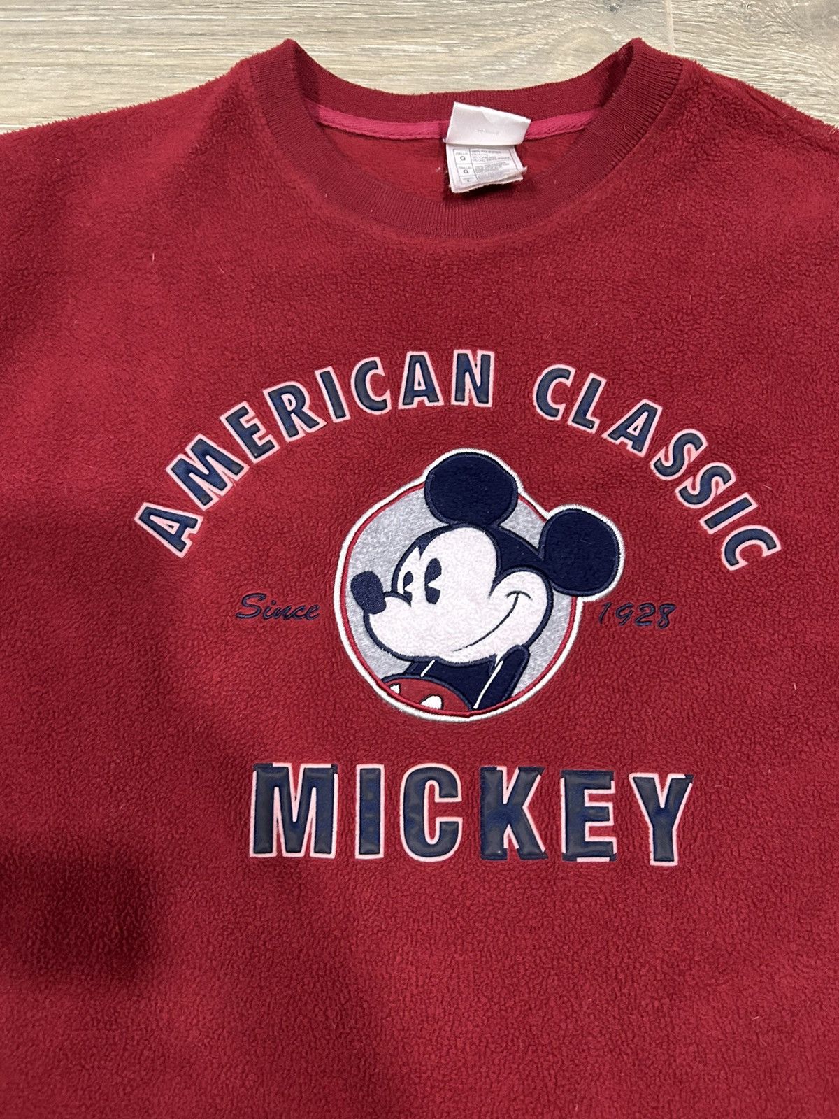 Disney Vintage Disney Mickey Mouse Fleece Crewneck Size US L / EU 52-54 / 3 - 1 Thumbnail