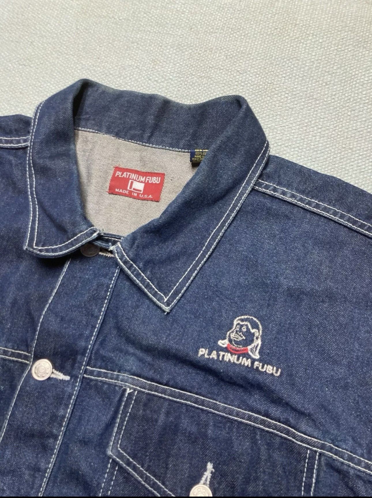 Fubu Vintage FUBU Fat Albert Denim Jacket Size US XL / EU 56 / 4 - 4 Thumbnail