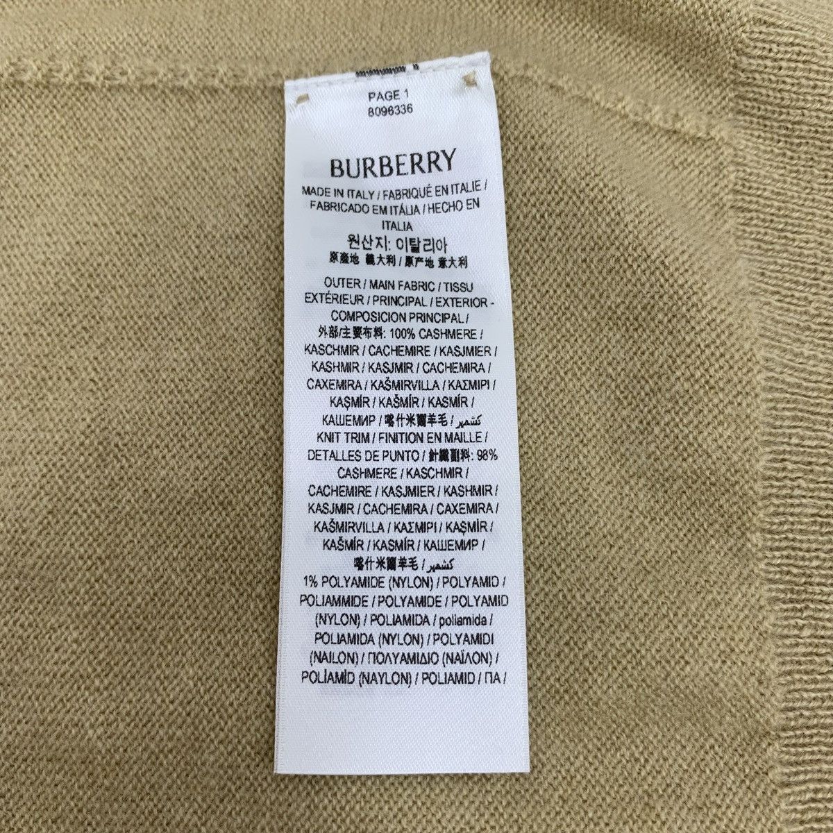 Burberry Burberry Brown Cashmere Long Sleeve Knit Cardigan Coat K26WX Size XS / US 0-2 / IT 36-38 - 7 Thumbnail