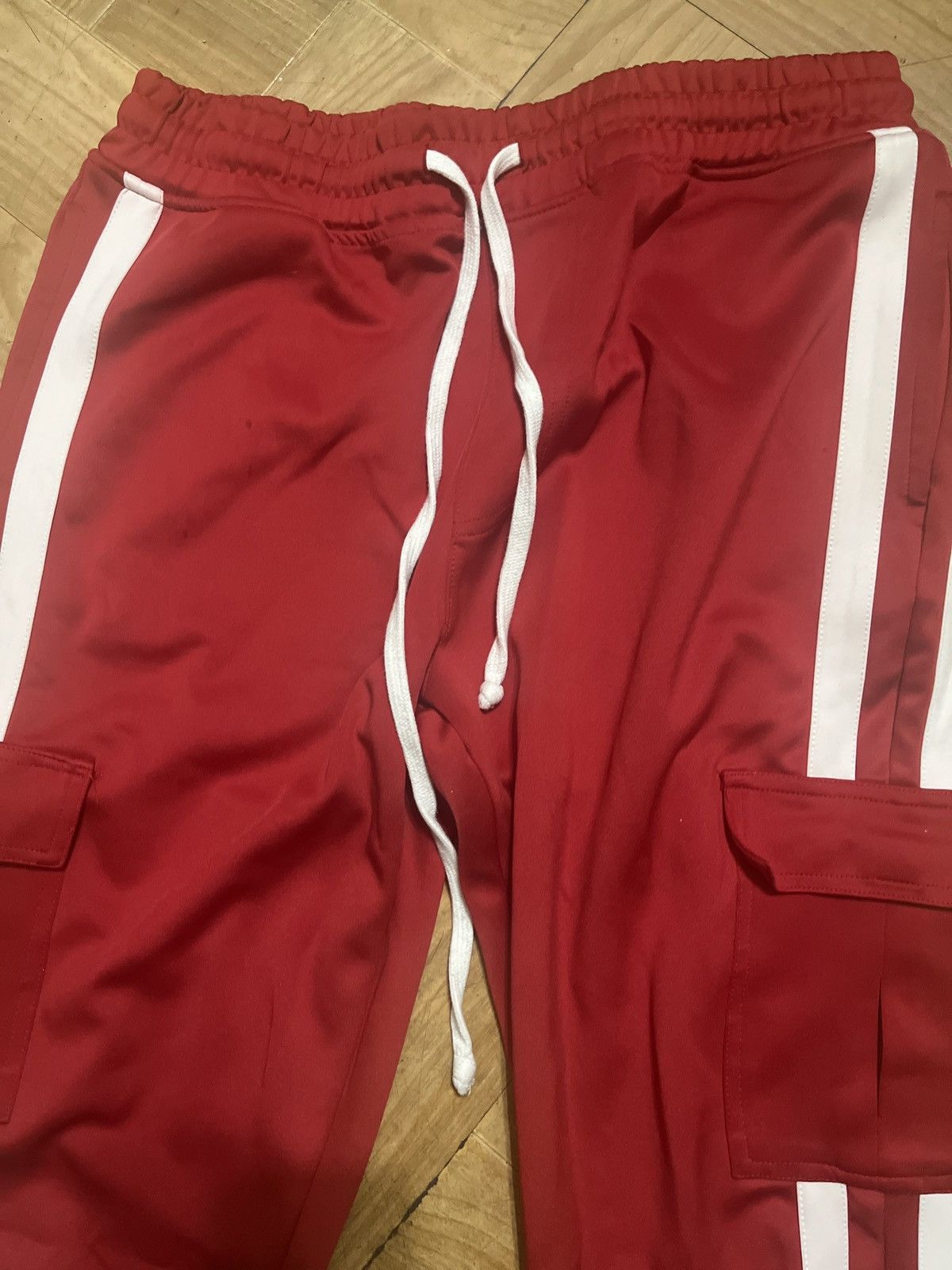 Fashion Nova Men’s Fashion Nova Red Track Pants Size US 34 / EU 50 - 3 Thumbnail