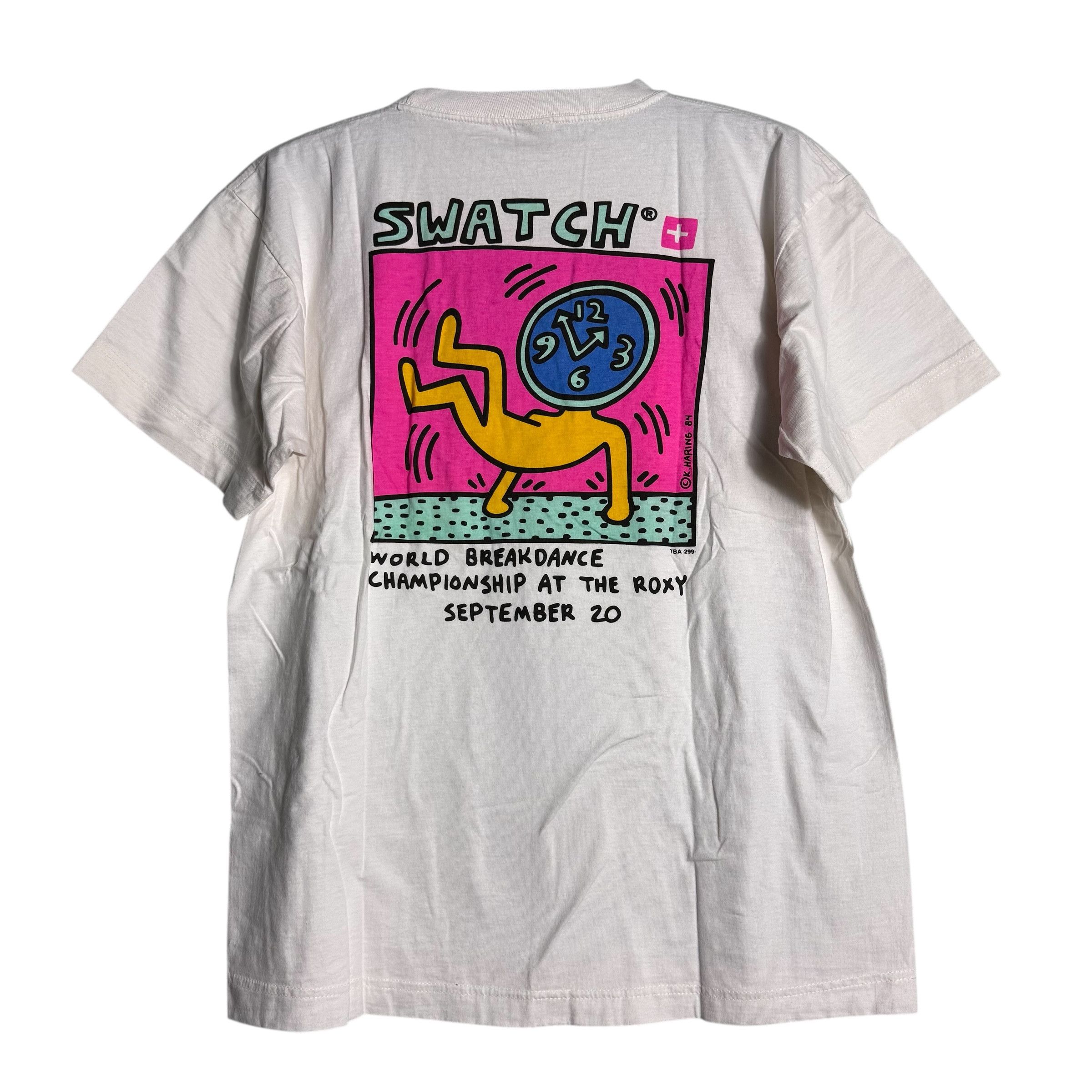 Keith Haring 🔥RARE🔥Vintage Keith Haring Swatch World Breakdance T-shirt Size US L / EU 52-54 / 3 - 1 Thumbnail