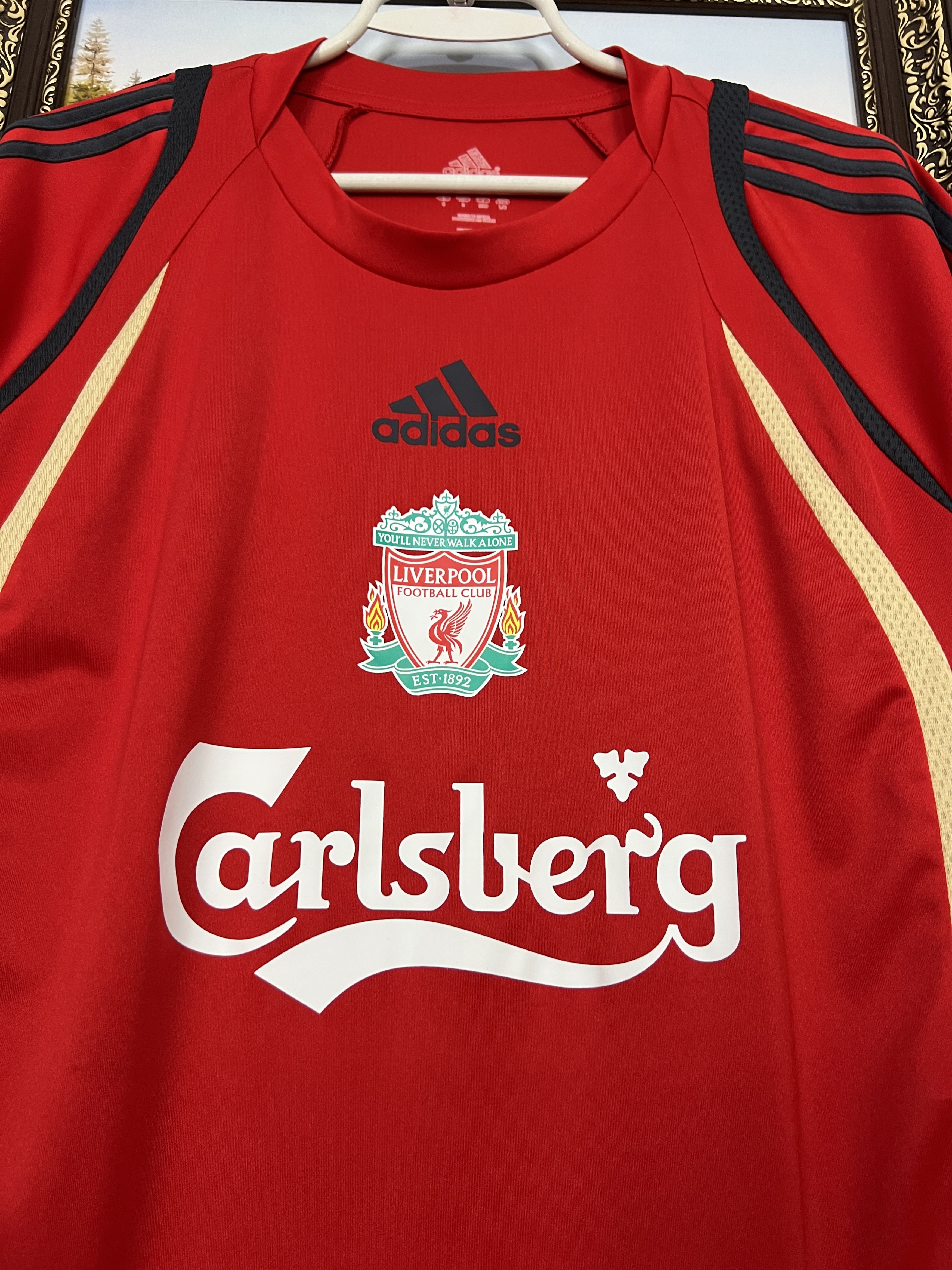 Adidas Vintage Adidas Liverpool Football Train Shirt Soccer Jersey Size US L / EU 52-54 / 3 - 3 Thumbnail