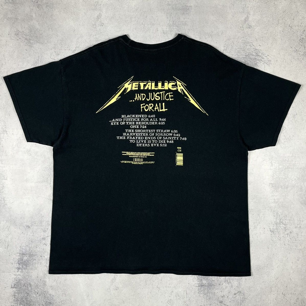 Band Tees Vintage Metallica And Justice for All album band tee 90’s Size US XXL / EU 58 / 5 - 8 Thumbnail