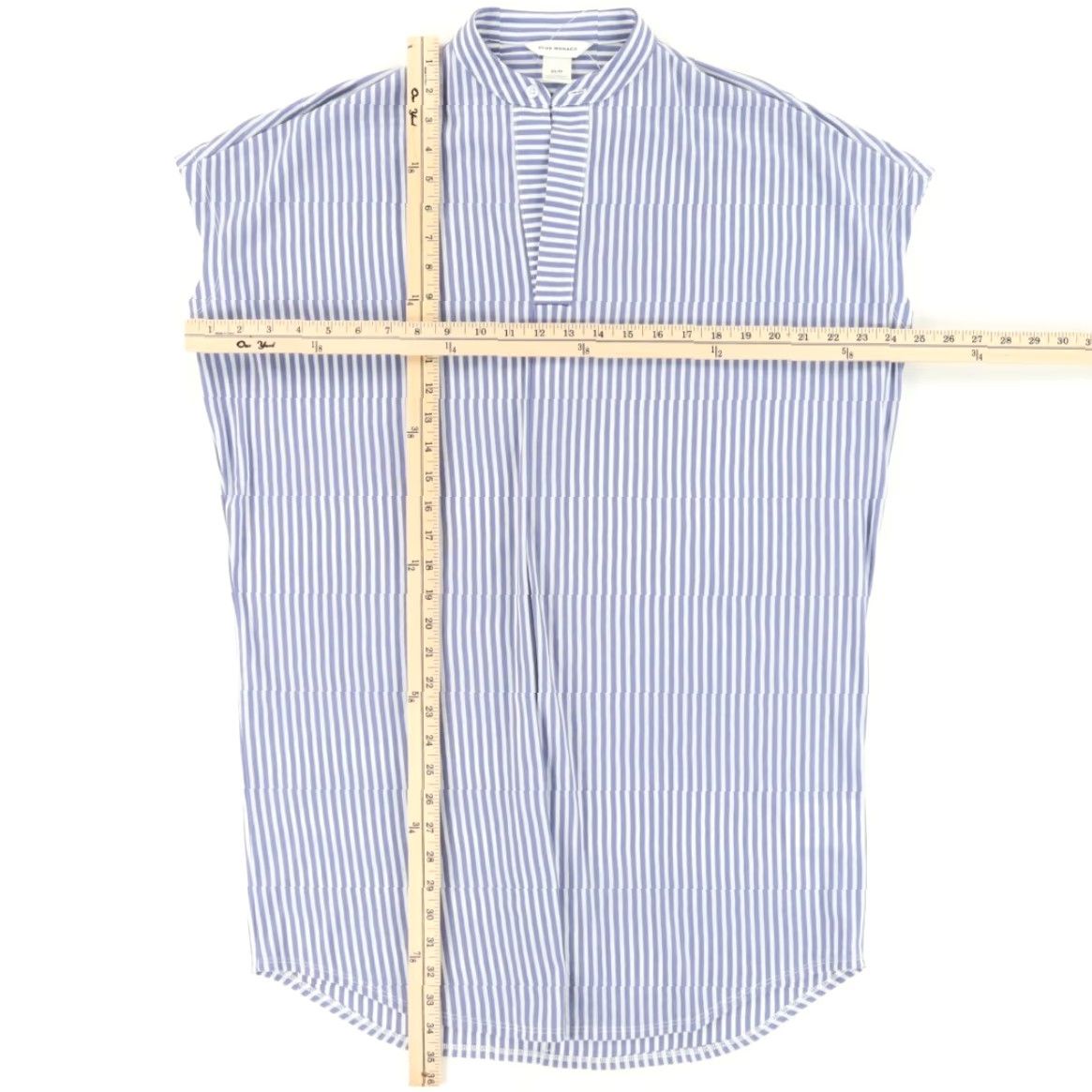 Club Monaco VINTAGE Club Monaco Knit Shirt Dress Robe Striped Blue Women's XS Size XS / US 0-2 / IT 36-38 - 3 Thumbnail