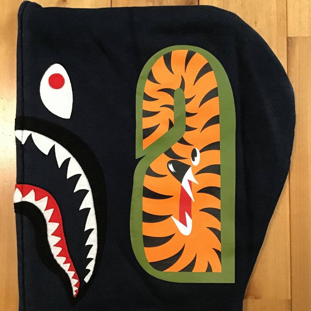 Bape BAPE logo multi fonts shark full zip hoodie a bathing ape Size US M / EU 48-50 / 2 - 6 Thumbnail