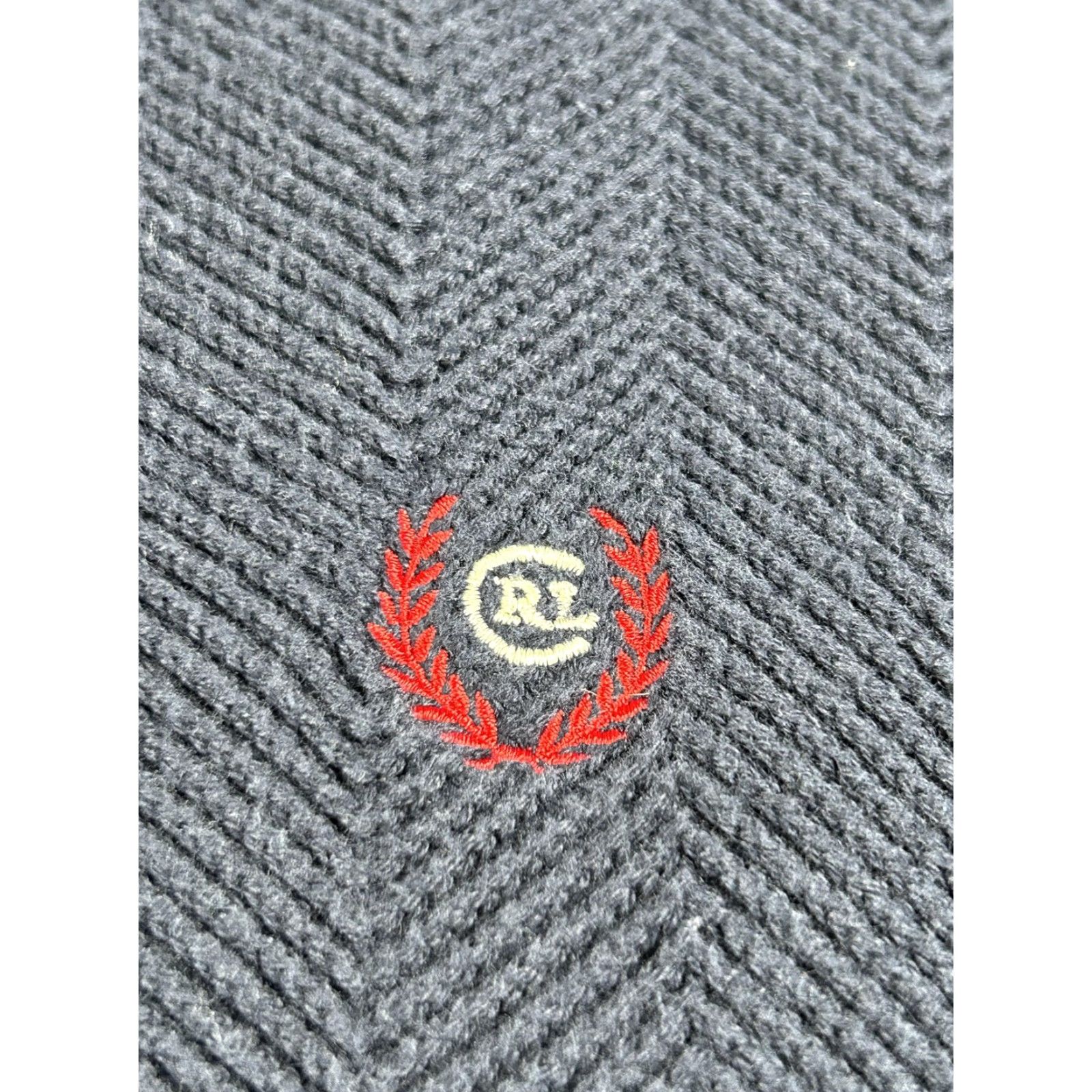Chaps Chaps Ralph Lauren Sweater Men M Crewneck Navy Blue Herringbone Cotton Pullover Crest Size US M / EU 48-50 / 2 - 3 Thumbnail