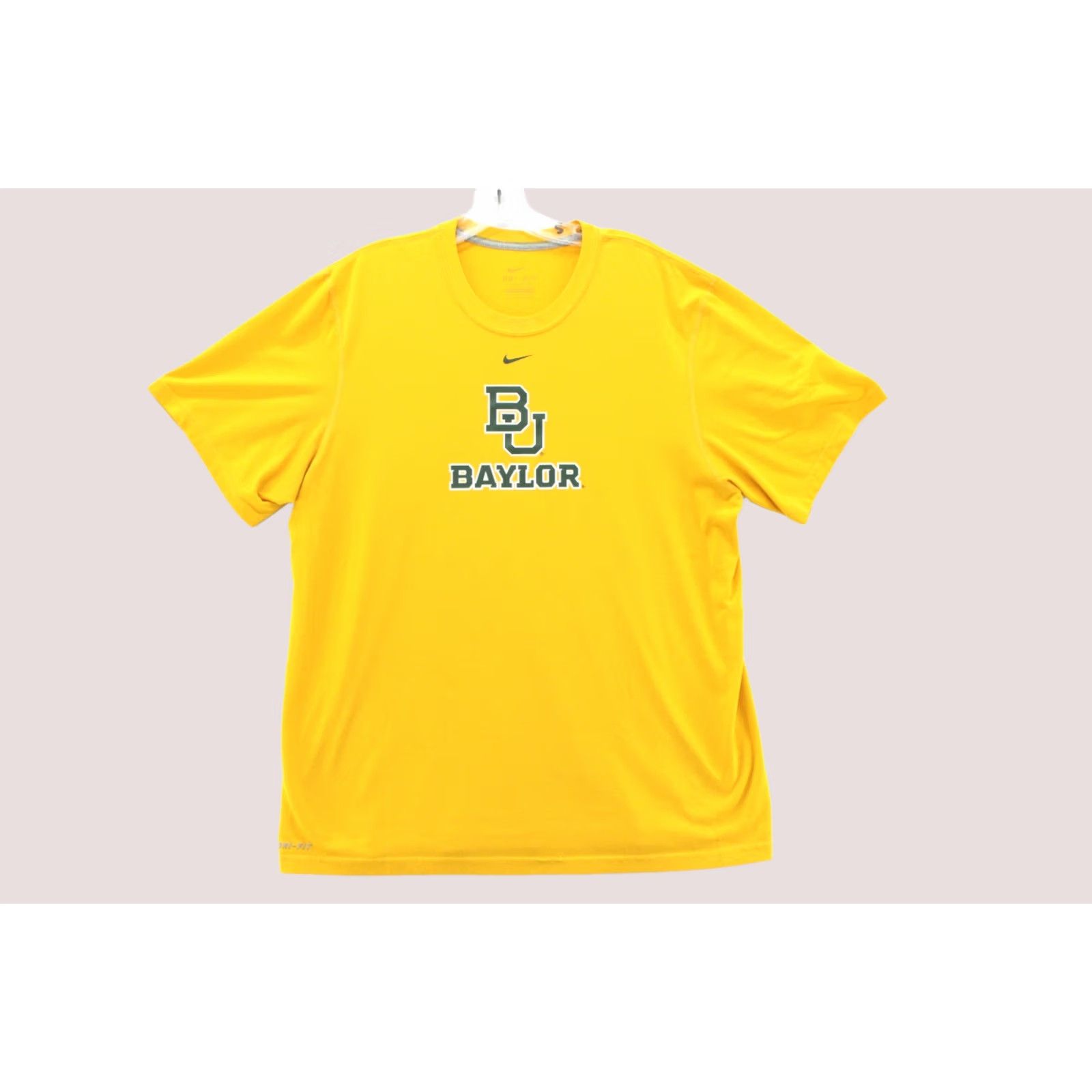 Nike Nike Baylor University BU Football Tee Shirt Mens L Yellow Logo Athleisure Size US L / EU 52-54 / 3 - 1 Thumbnail