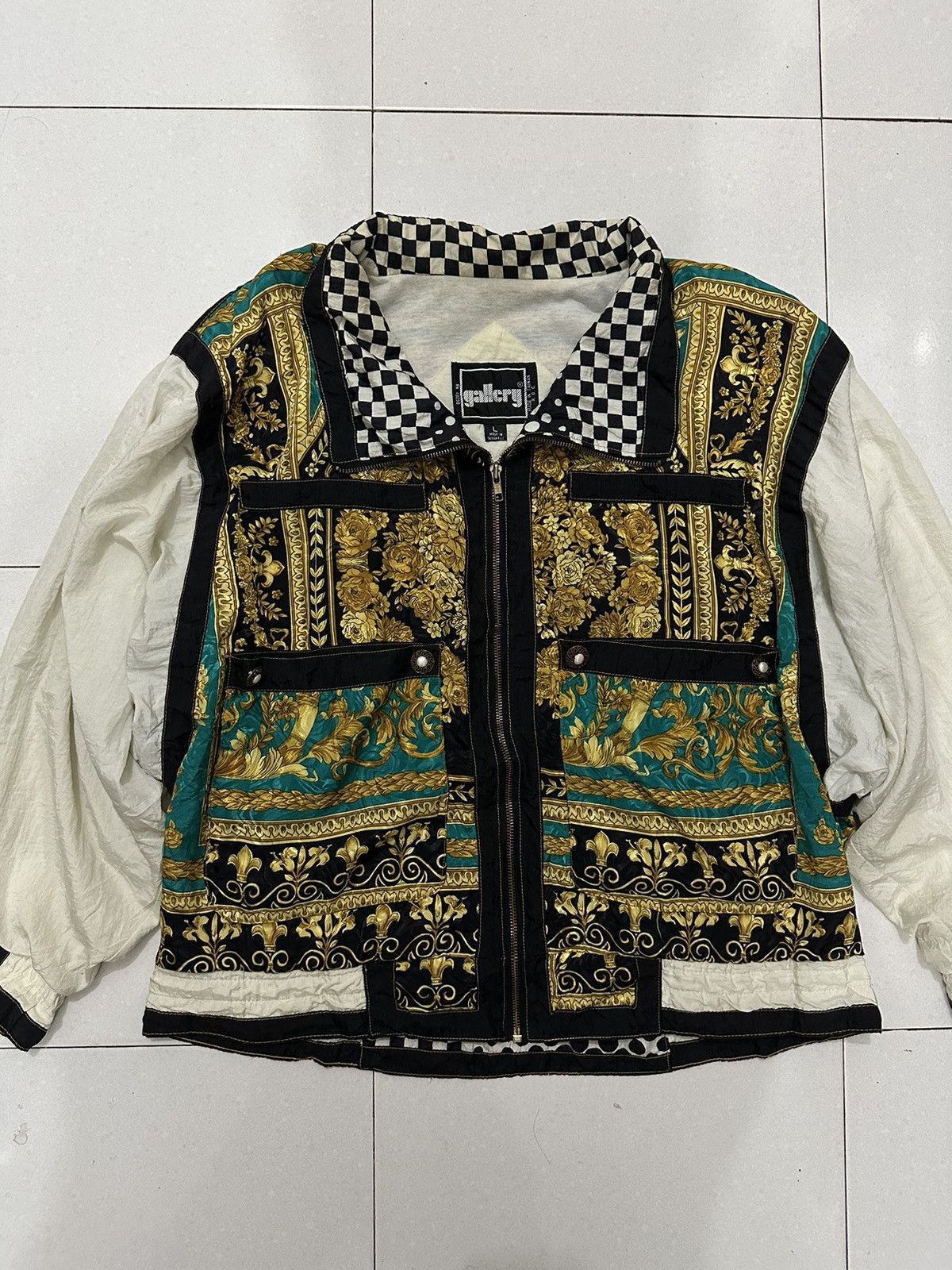 Japanese Brand 90’s Gallery Sport Inspired Versace Style Jacket Size US L / EU 52-54 / 3 - 3 Thumbnail