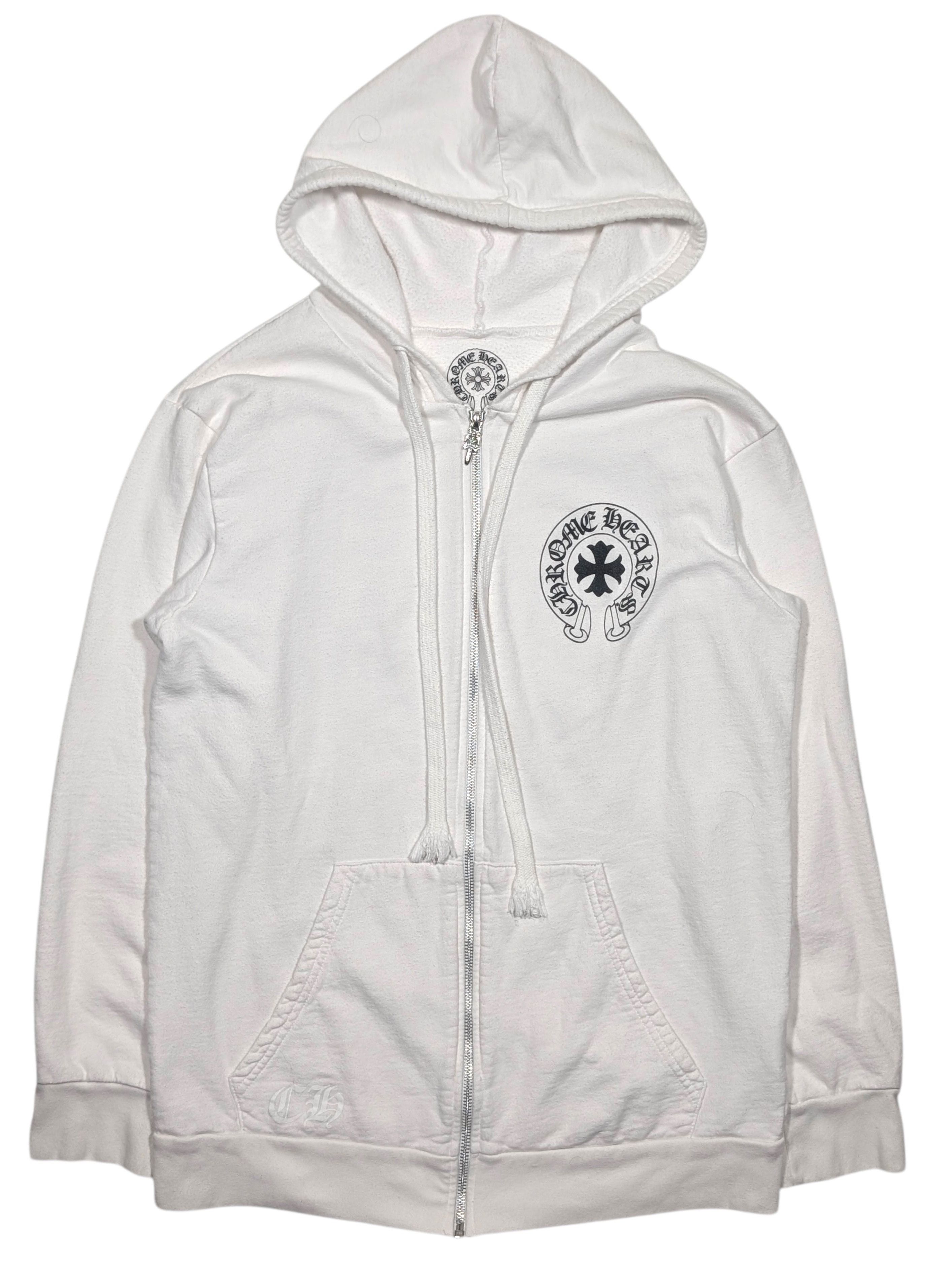 Chrome Hearts White Fuck You Dagger Zip Up Hoodie Size US M / EU 48-50 / 2 - 1 Thumbnail