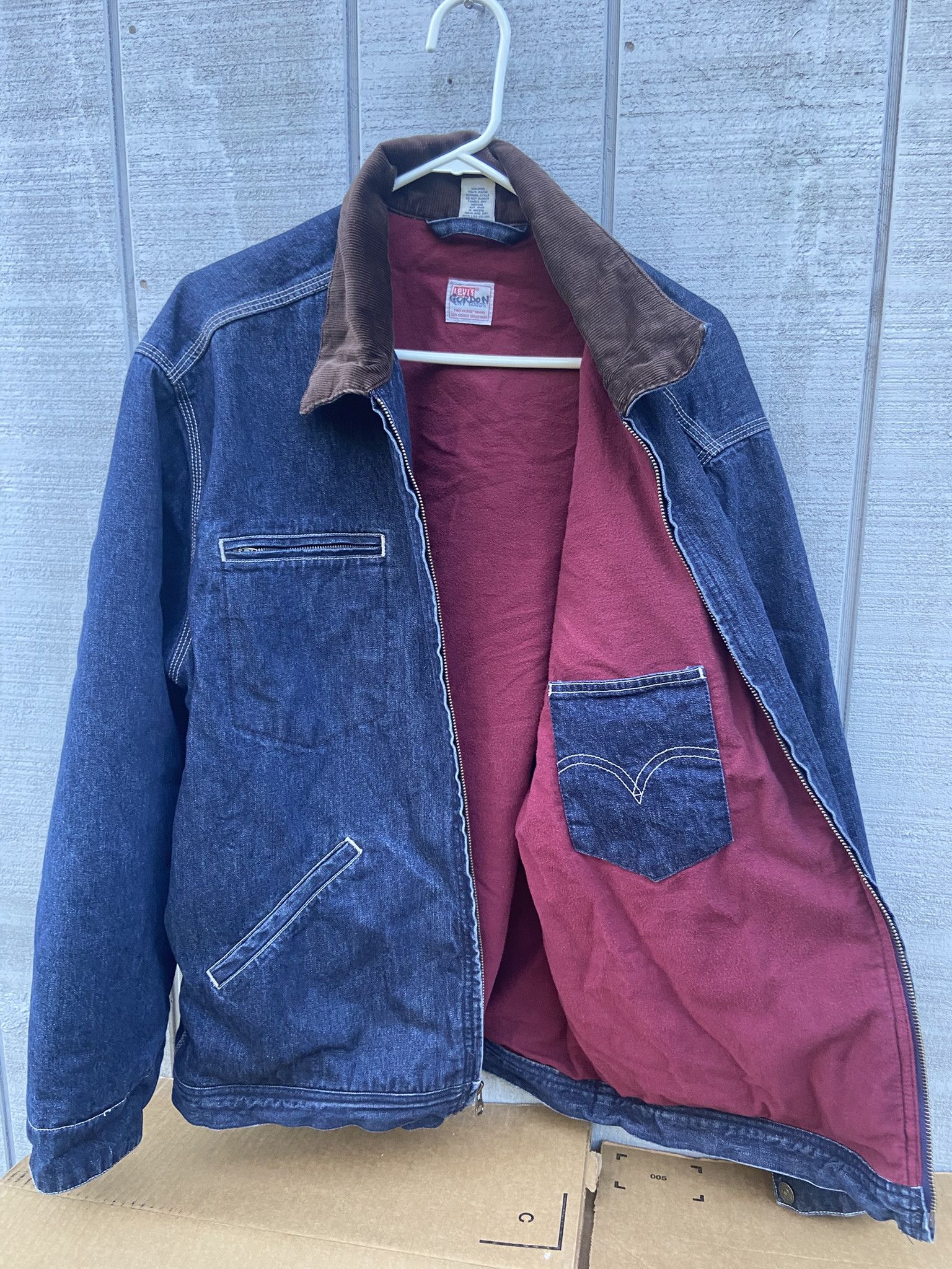 Levi's Vintage LEVIS Jean Jacket Men Large L Denim Chore Corduroy Size US L / EU 52-54 / 3 - 5 Thumbnail
