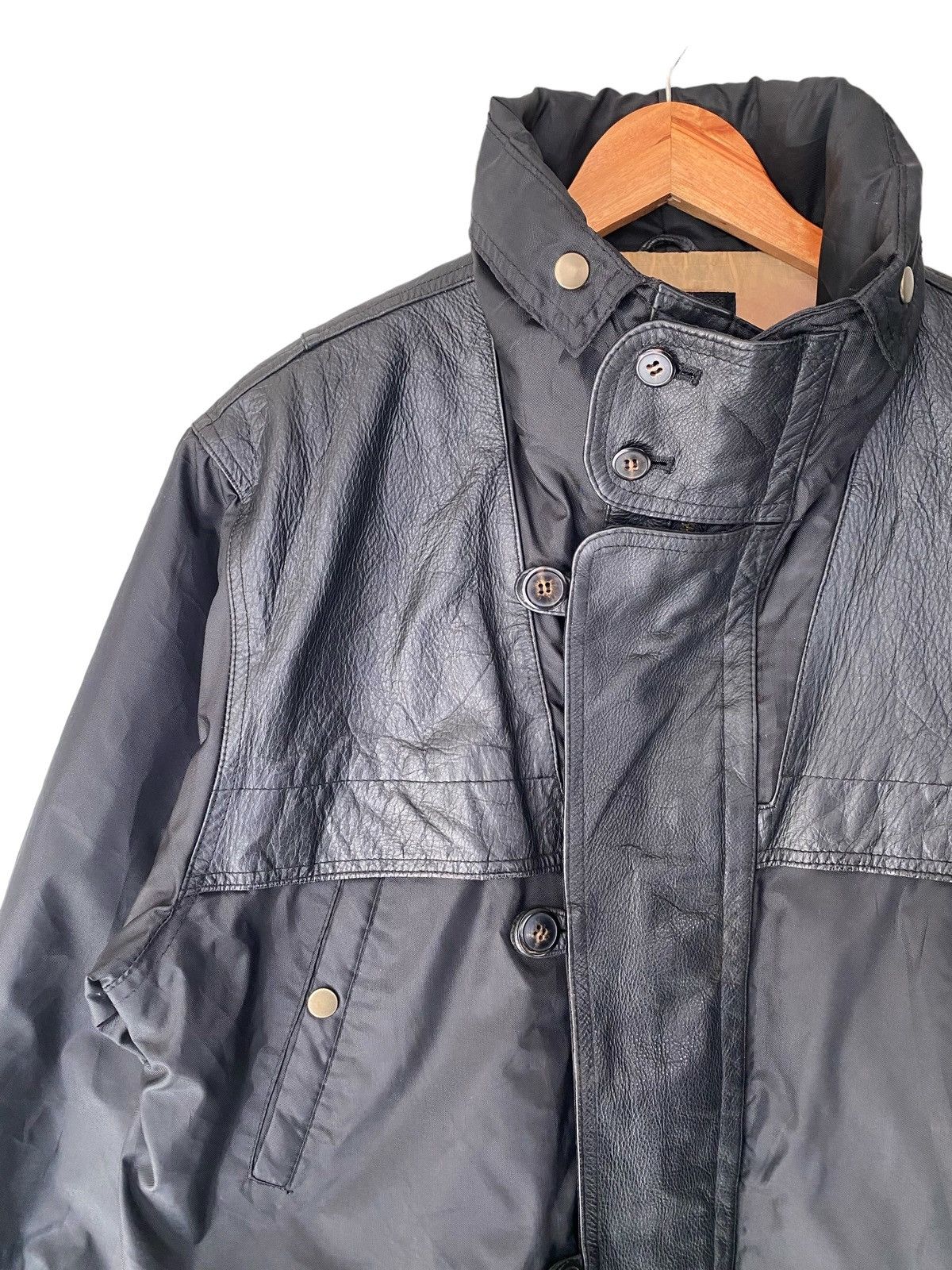 Grassroots California × If Only Was True × Vintage Vintage GRASS ROOST Leather Nylon Jacket Size US M / EU 48-50 / 2 - 6 Thumbnail