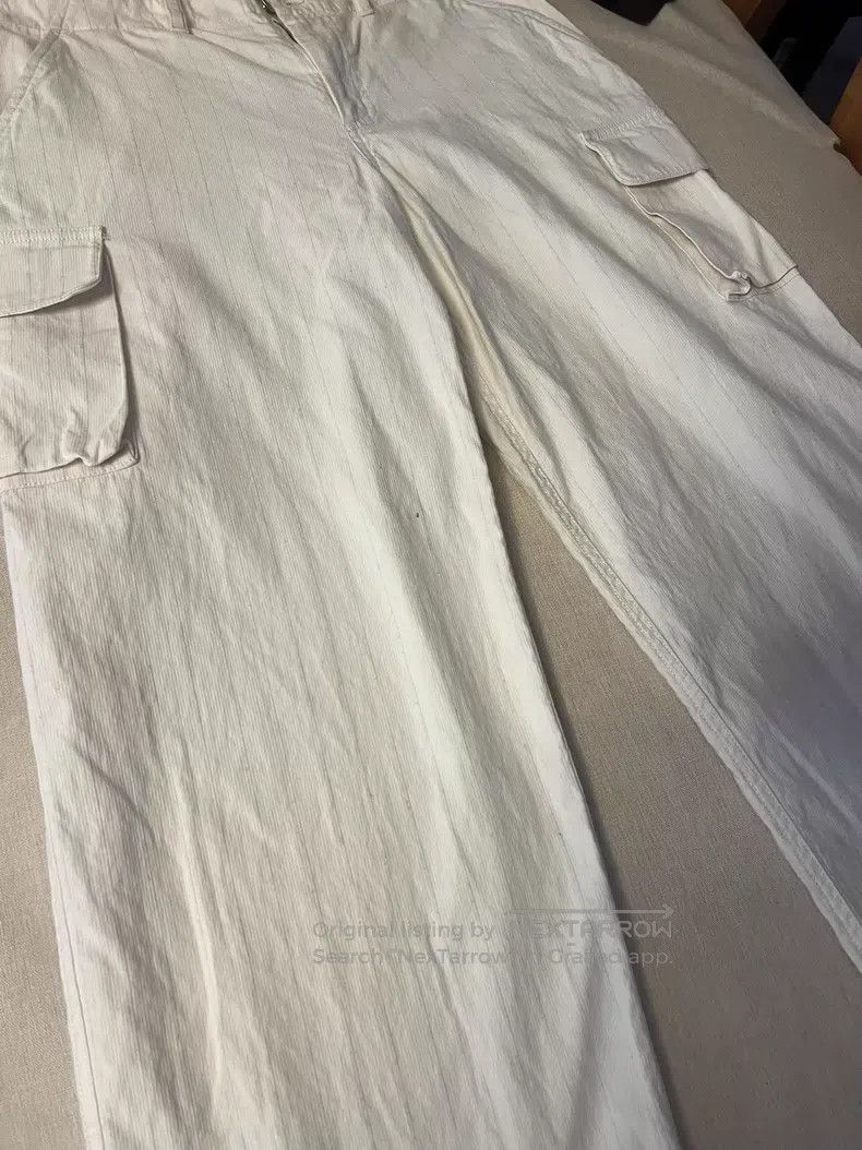 Our Legacy Our Legacy Light Beige Waterway Striped Casual Work Pants Size US 30 / EU 46 - 2 Thumbnail