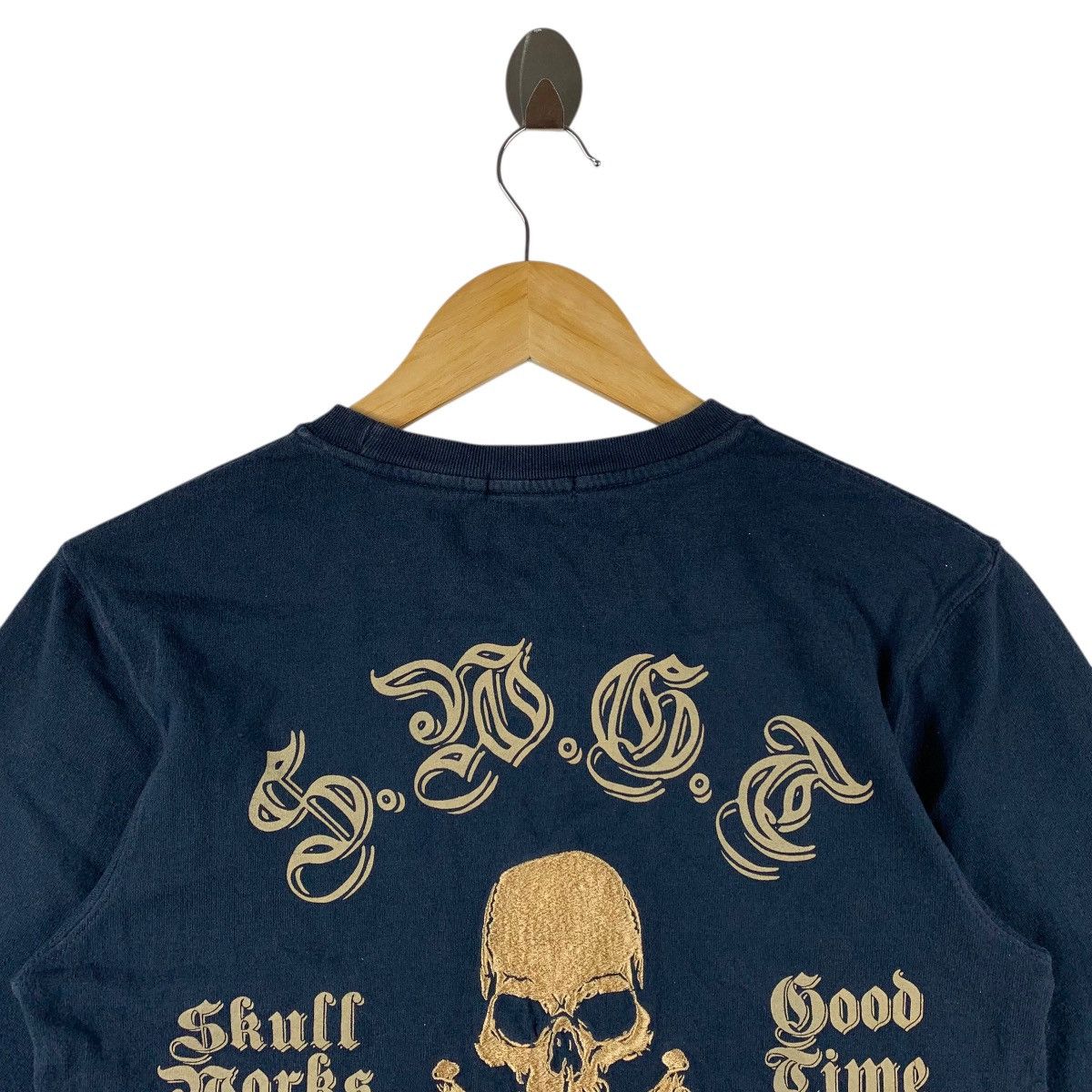 Other Skull Works "Good Time Yard" Graphic 3/4 Sleeve Biker Tee Size US S / EU 44-46 / 1 - 10 Thumbnail
