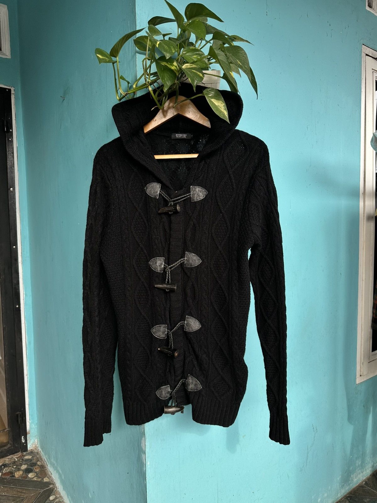 トップス burberry black label border knit hoodie トップス burberry black label border knit hoodie Burberry Black