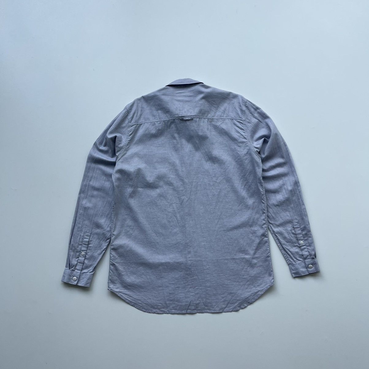 Folk Folk Pocket Relaxed Fit Lightweight Button Ups Shirt Blue Size US L / EU 52-54 / 3 - 3 Thumbnail