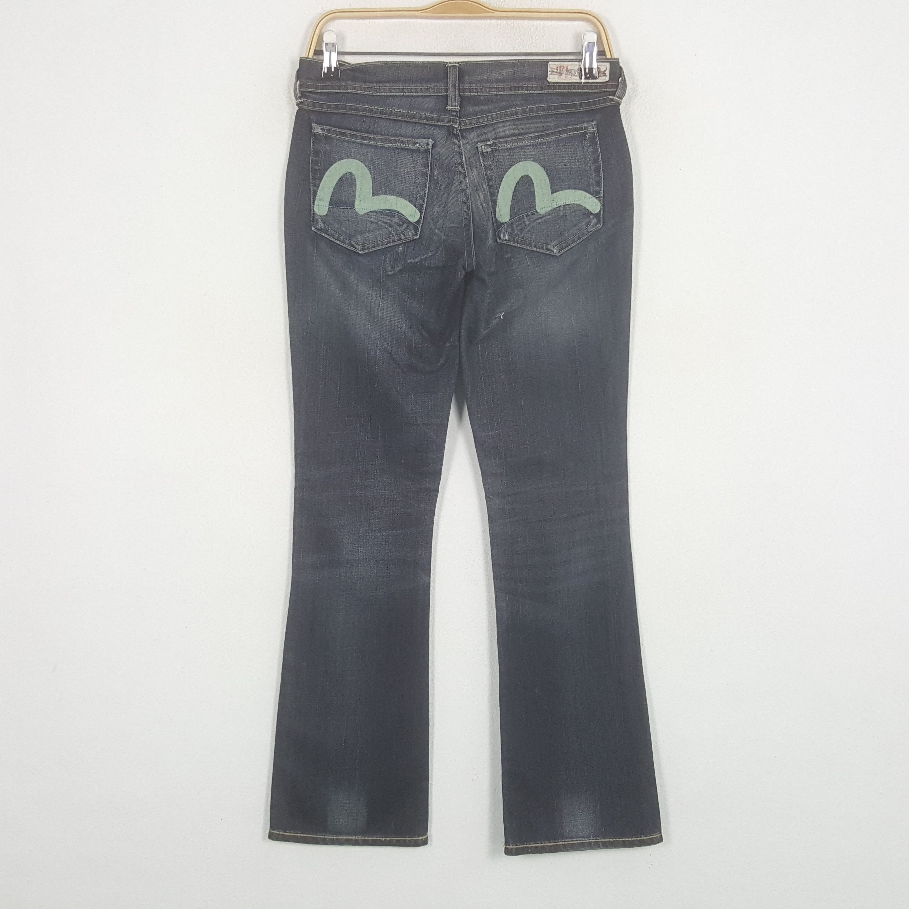 Evisu × Puma × Vintage Vintage Evisu x PUMA Custom Grey Daicock Jeans Size 30" / US 8 / IT 44 - 4 Thumbnail