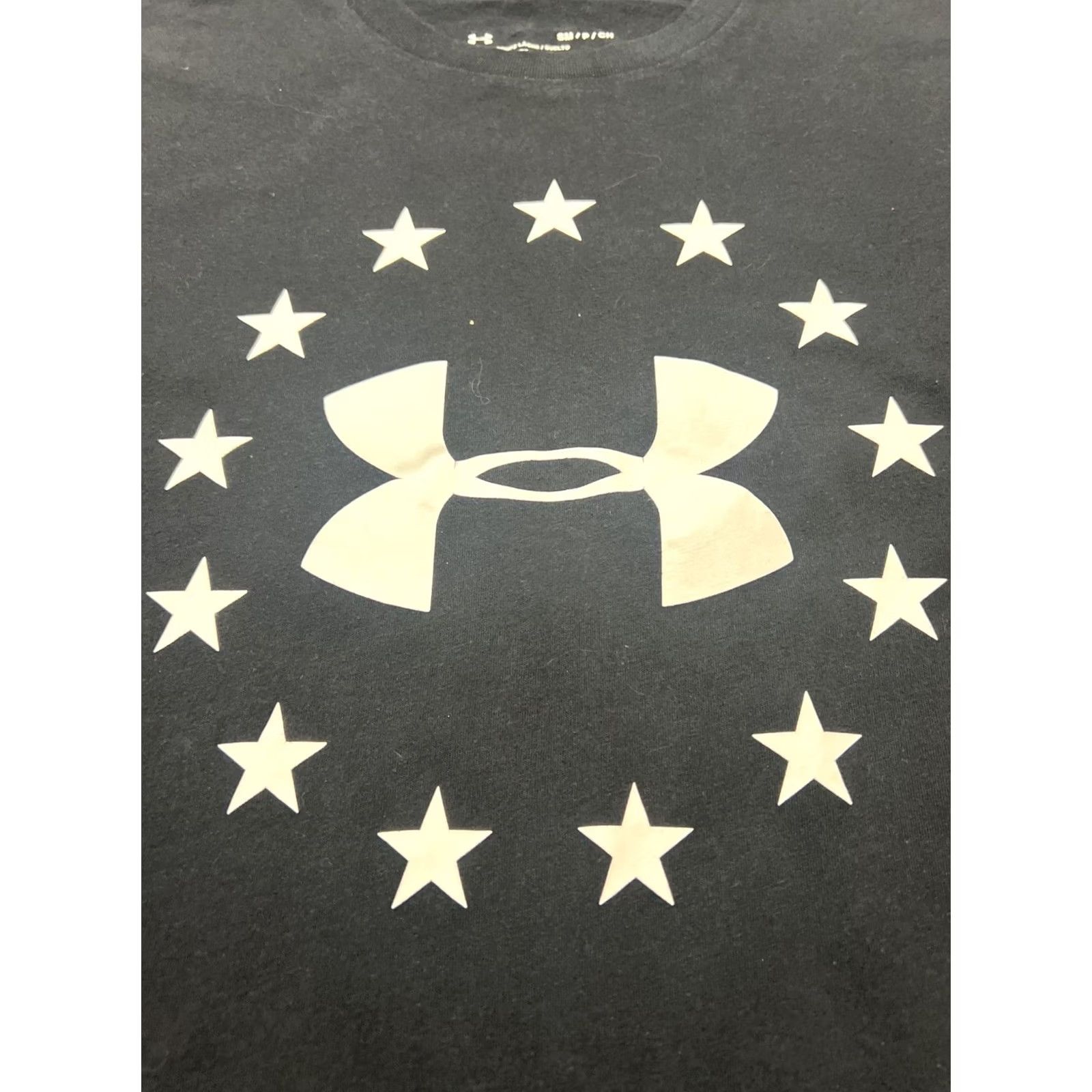 Under Armour VINTAGE Under Armour The Tech Tee T-Shirt Mens Small Crew Neck Short Sleeve Logo American Flag Size US S / EU 44-46 / 1 - 4 Thumbnail