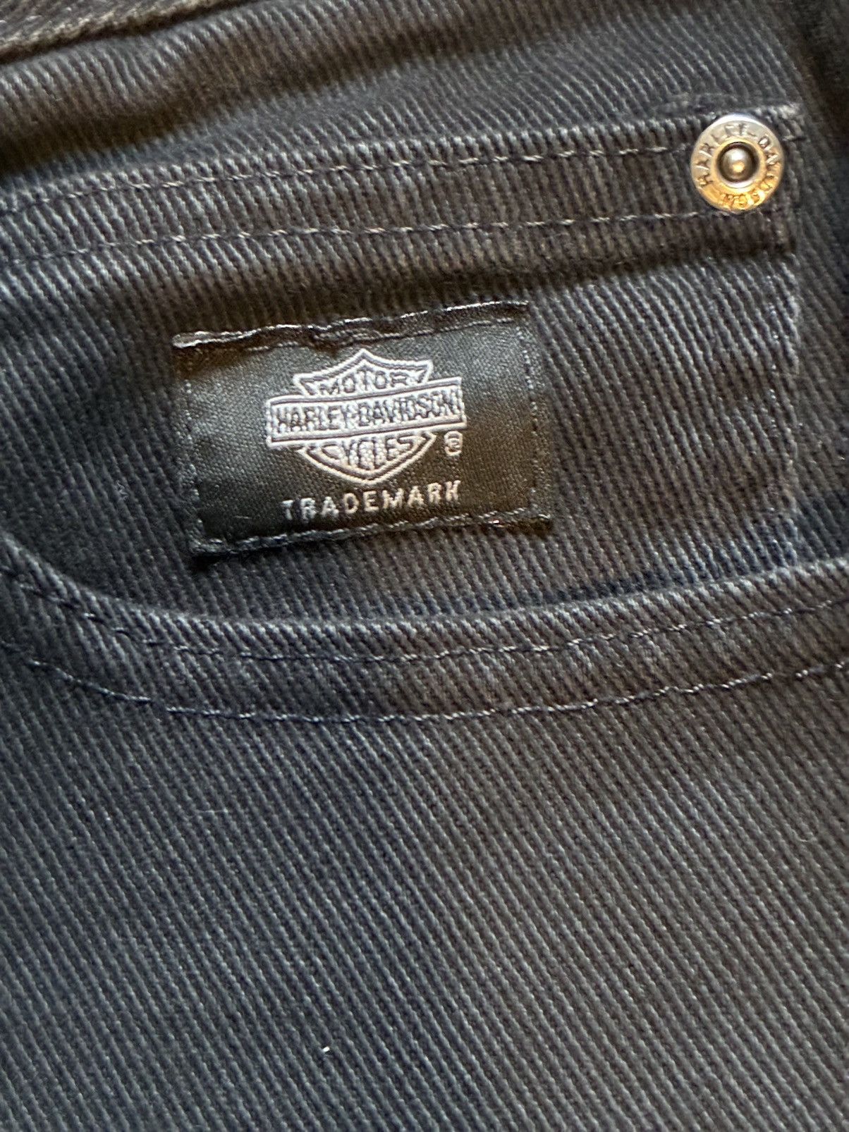 Harley Davidson Vintage Harley Davidson black denim Size US 32 / EU 48 - 3 Thumbnail