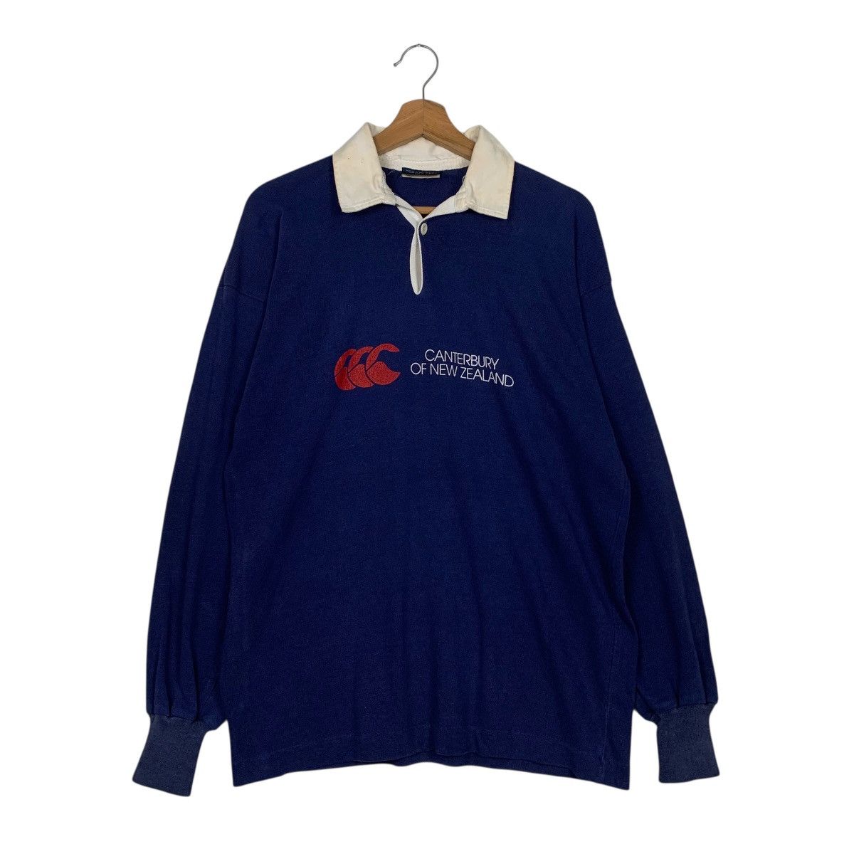 Canterbury of New Zealand Vintage Canterbury Of New Zealand Big Logo Rugby Jersey Size US M / EU 48-50 / 2 - 1 Thumbnail